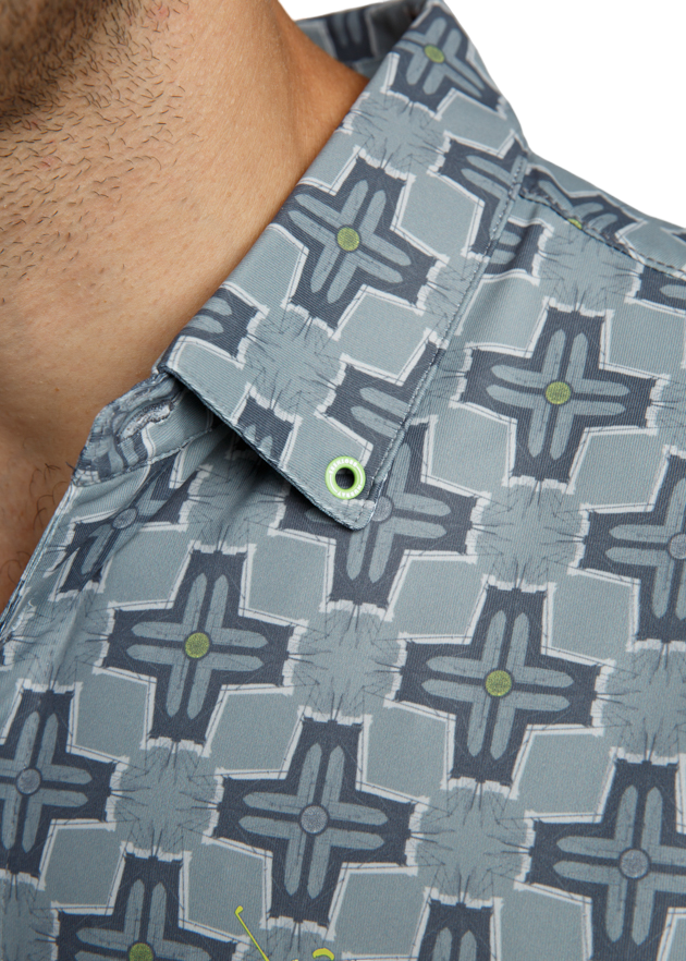 Brook Lines Men's Short Sleeve Golf Polo Shirt