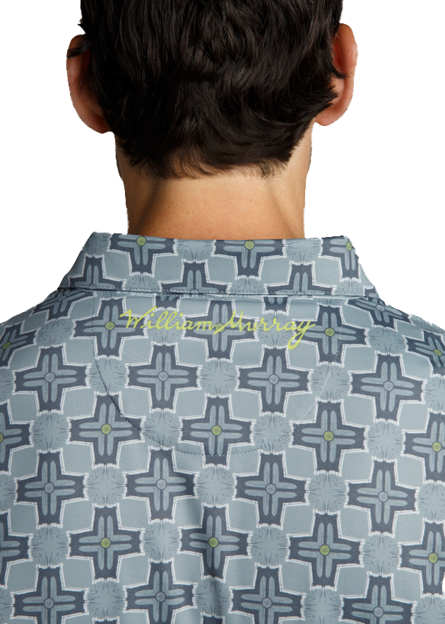 Brook Lines Men's Short Sleeve Golf Polo Shirt