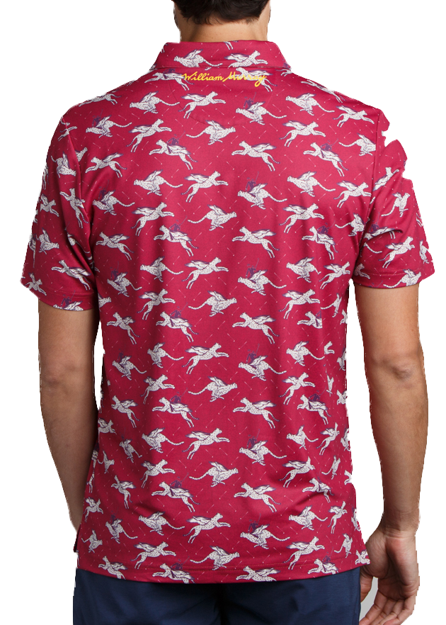 Here Kitty Men's Short Sleeve Golf Polo Shirt