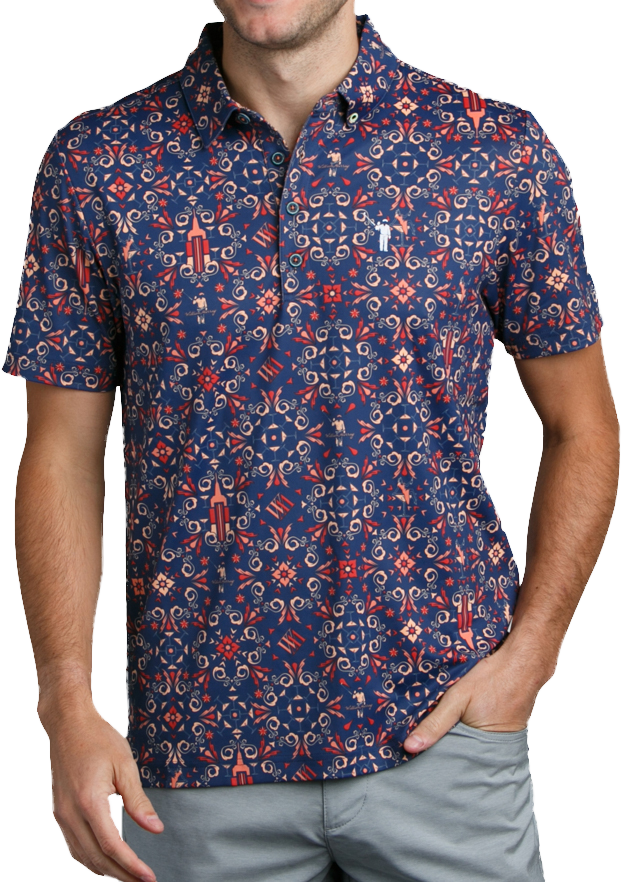 Raise The Roof Men's Short Sleeve Golf Polo Shirt