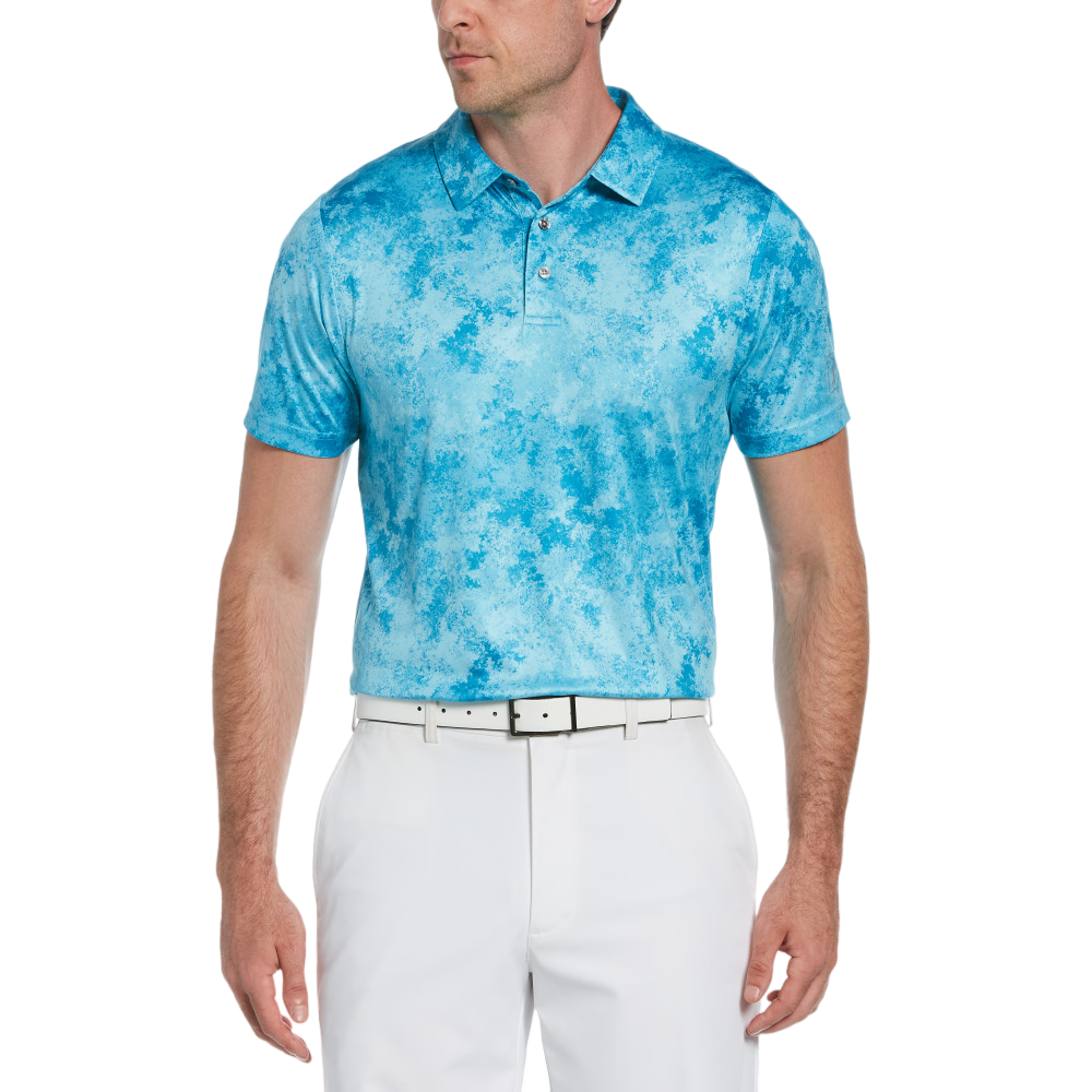 Nature's Marble Print Men's Short Sleeve Golf Polo Shirt