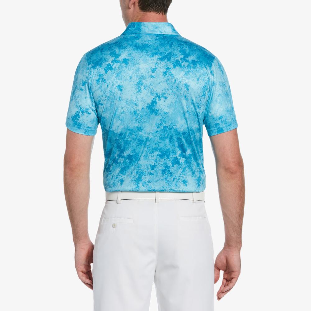 Nature's Marble Print Short Sleeve Golf Polo Shirt