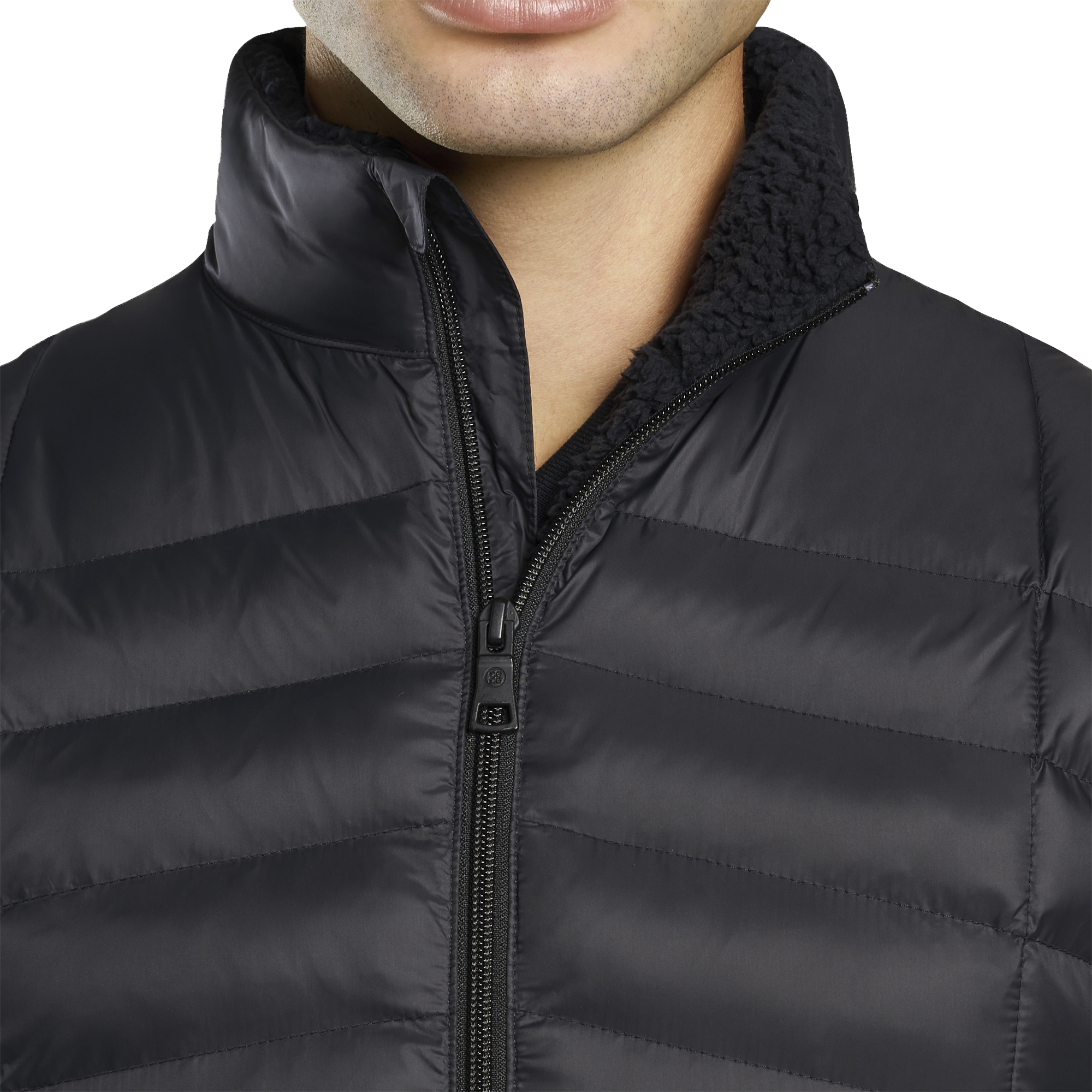 Blackout Quilted Sherpa Vest