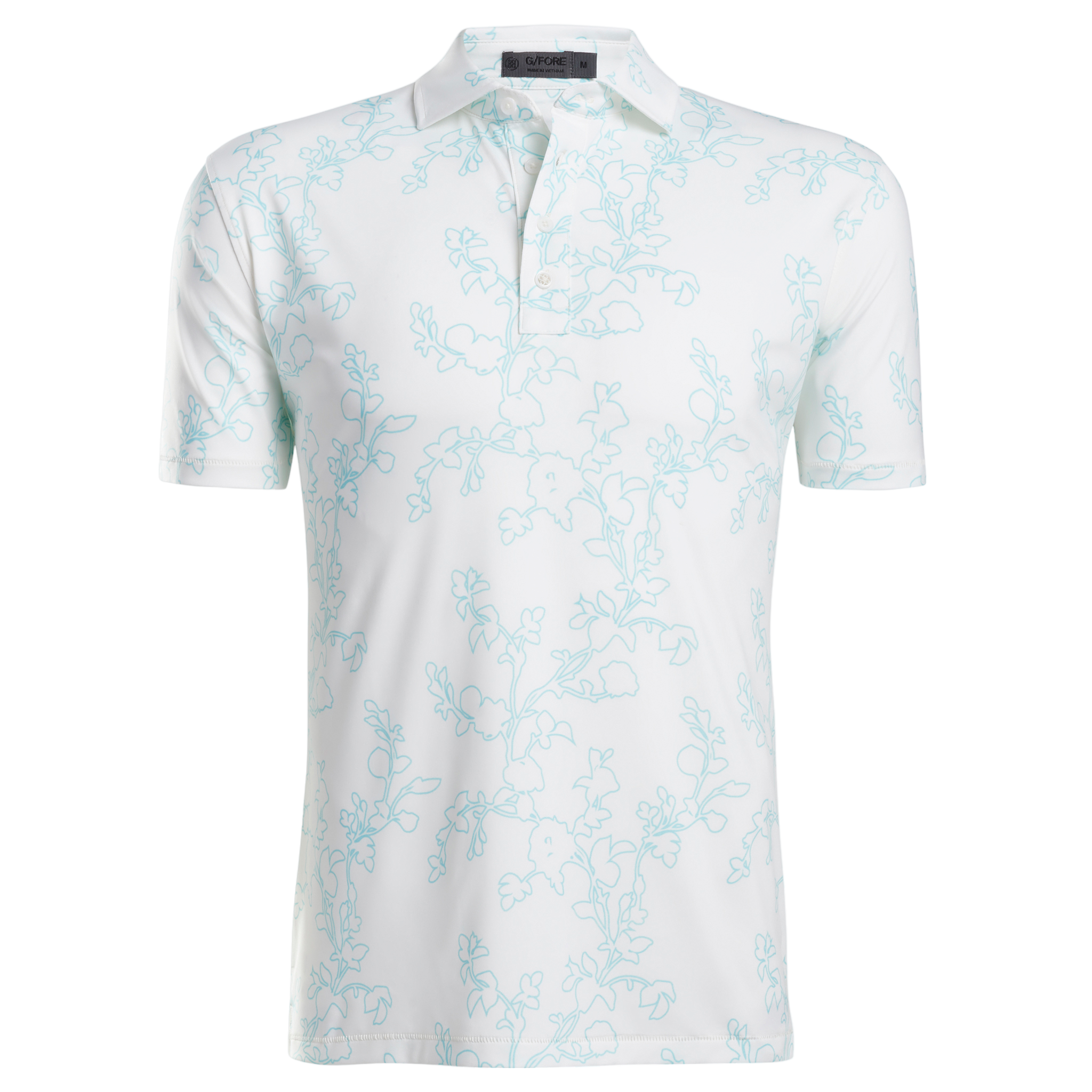 Rosebud Floral Men's Short Sleeve Golf Polo Shirt