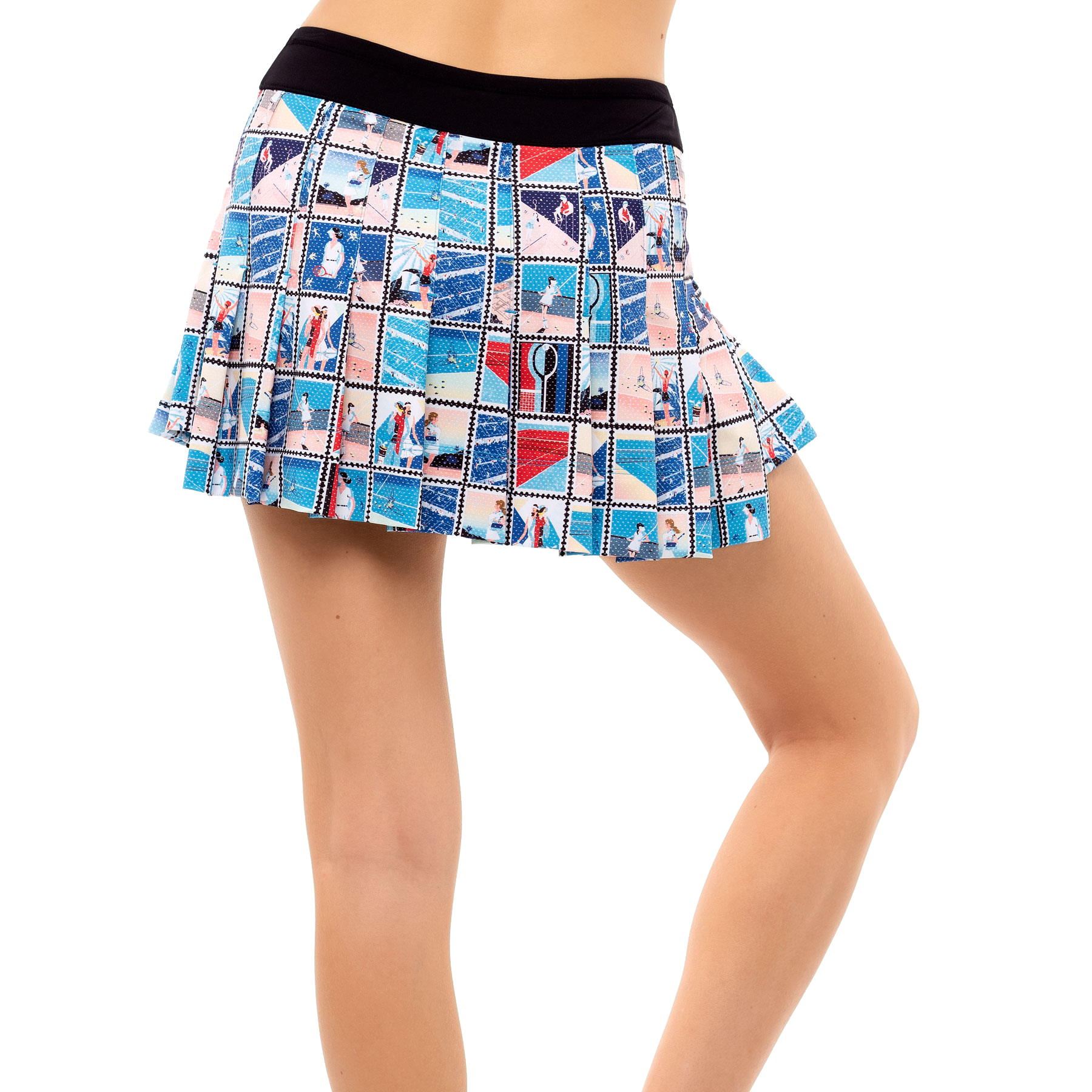 Post A Plaid Collection: Poster Girl Patchwork Pleated 13" Skirt