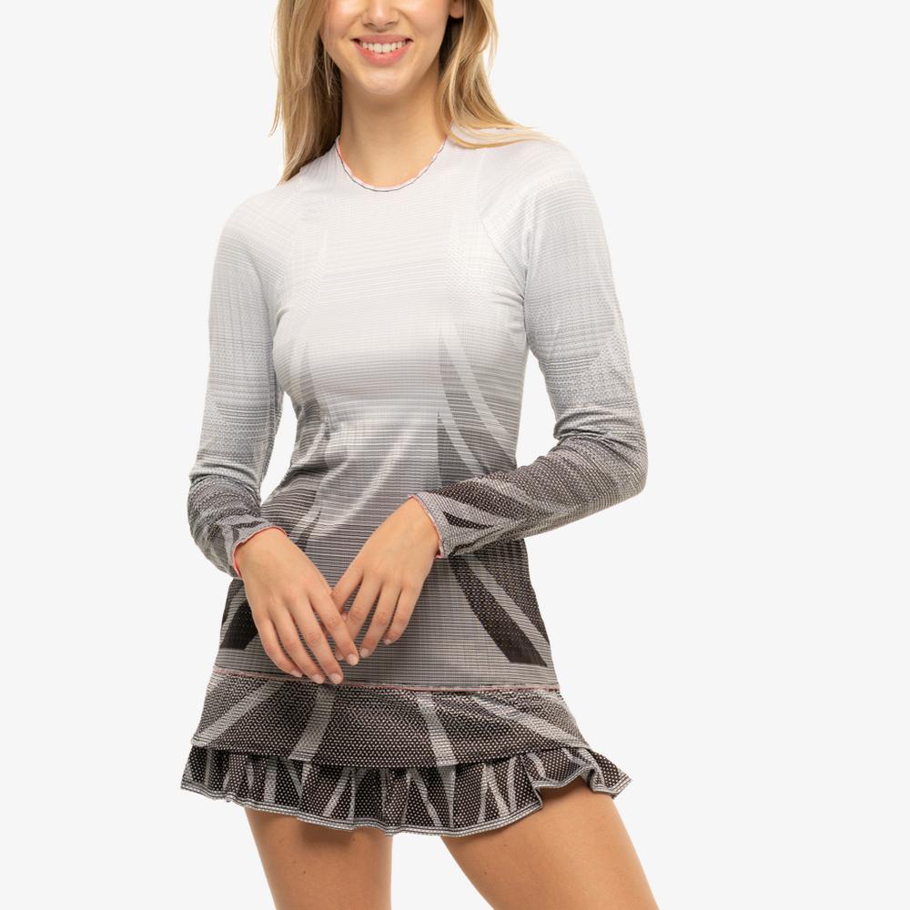 LIL by K-Swiss Collection: Nice to Pleat You Ombre Long Sleeve Tennis Top