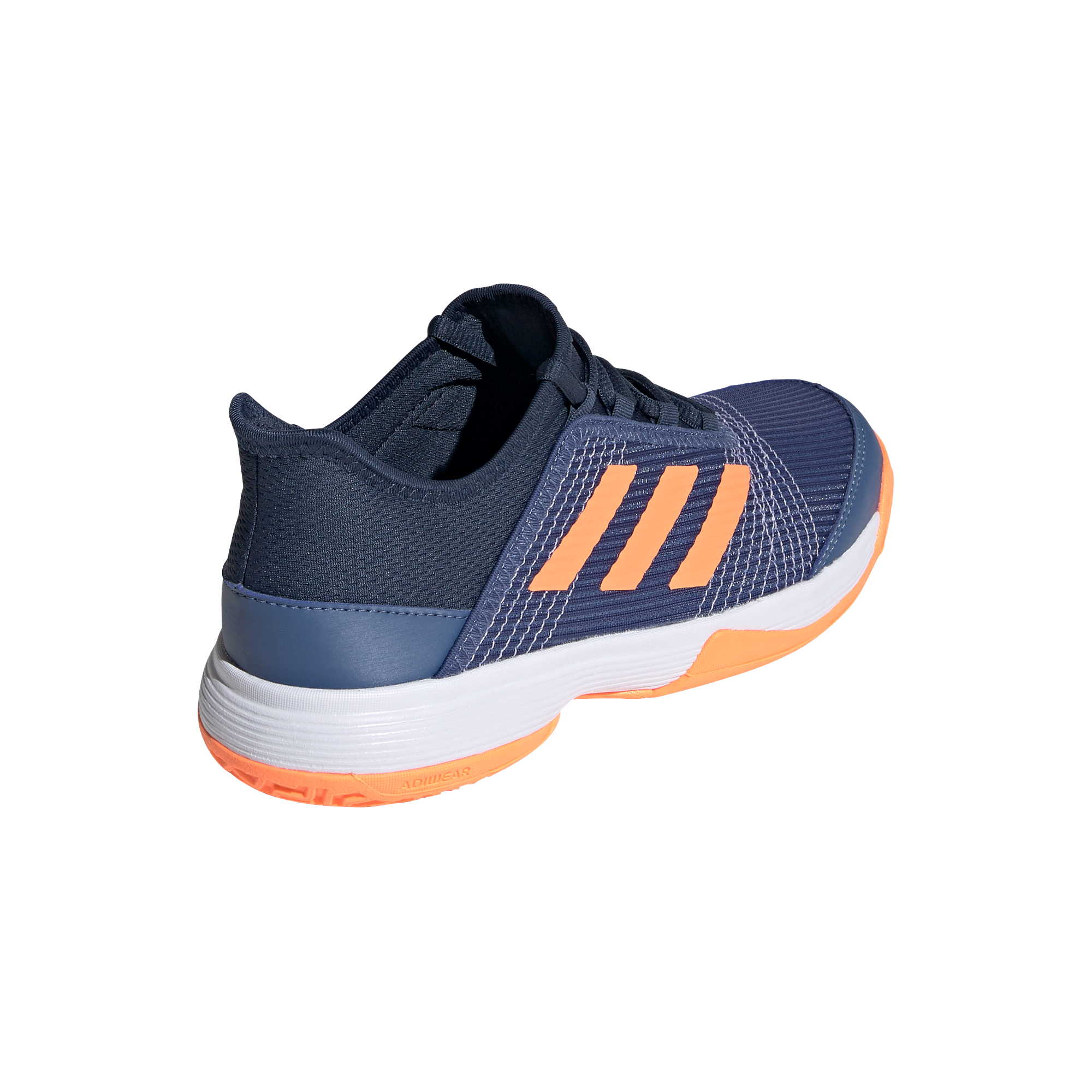 Adizero Club K Junior Tennis Shoe - Navy/Orange