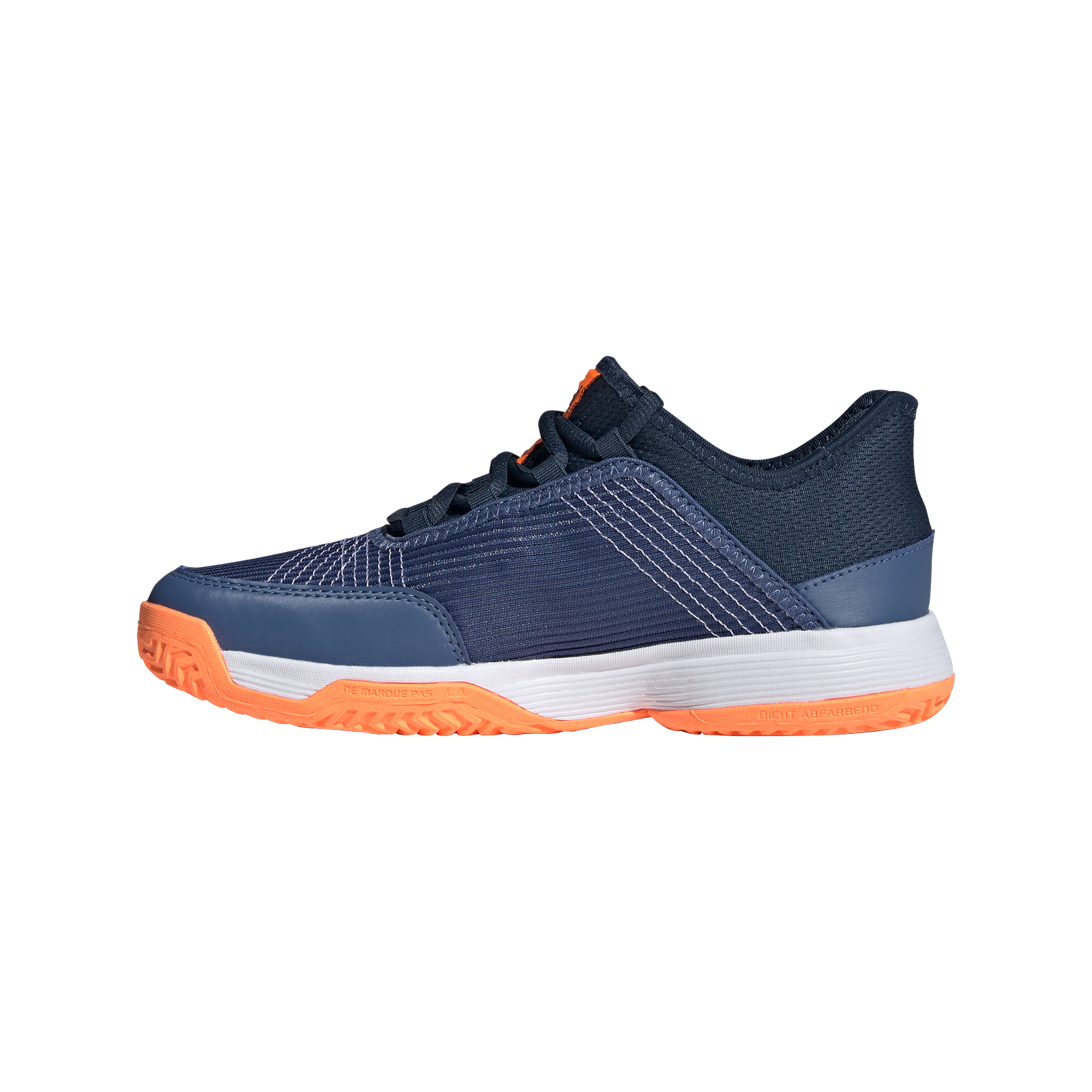 Adizero Club K Junior Tennis Shoe - Navy/Orange