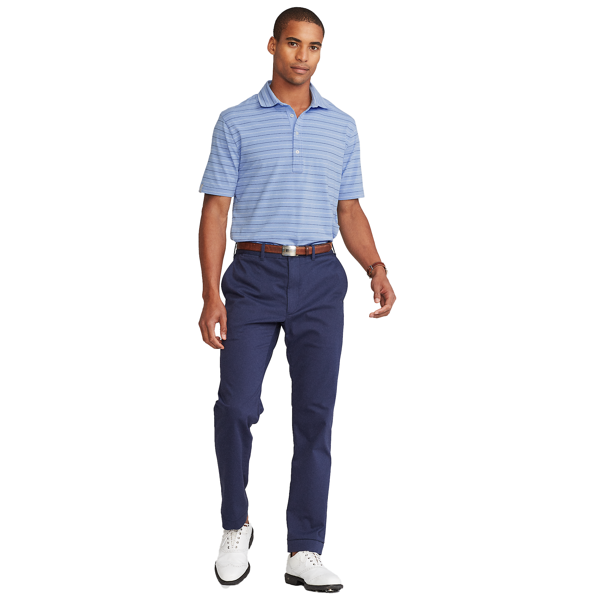 Classic Fit Stretch Lisle Polo Shirt