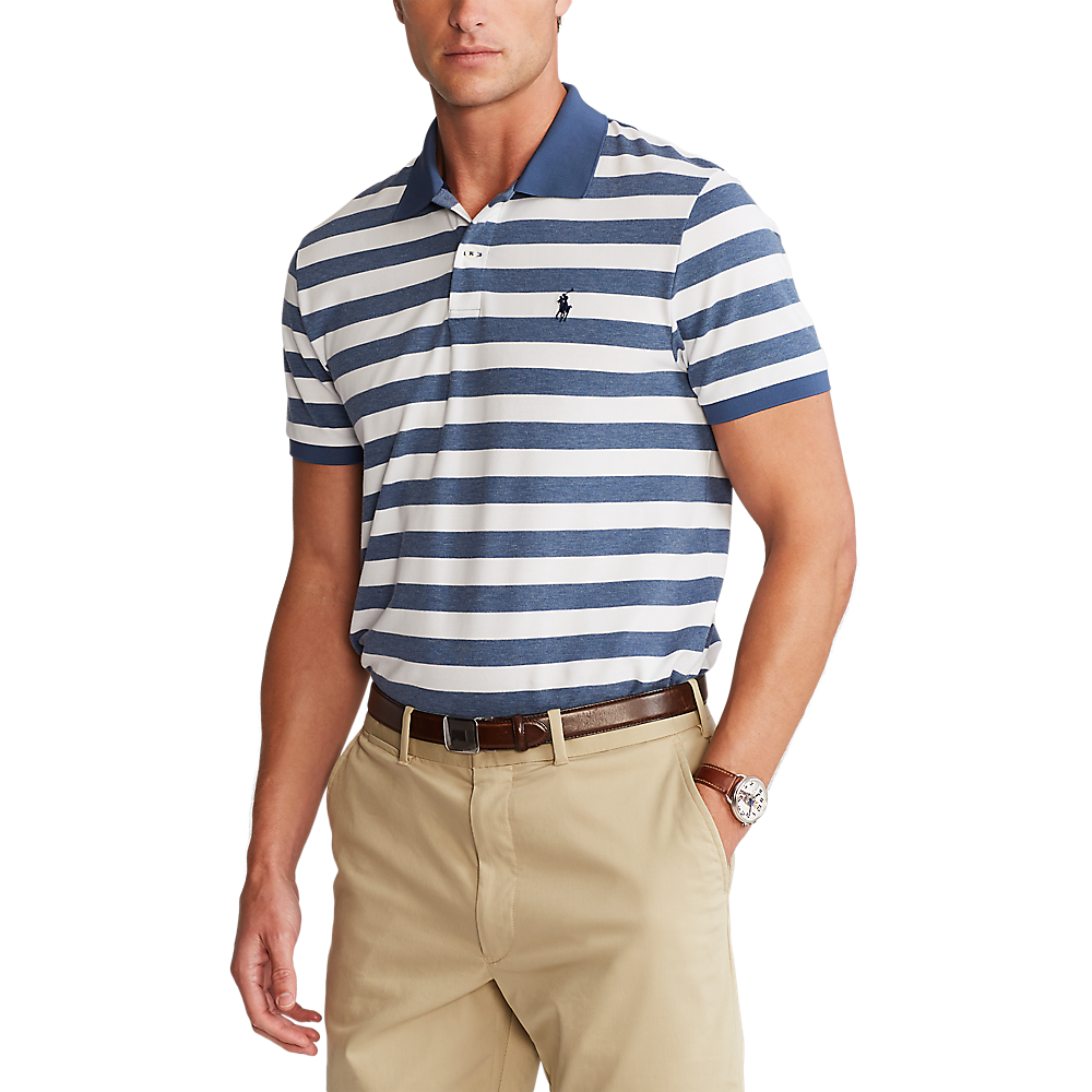 Custom Slim Fit Performance Men's Short Sleeve Golf Polo Shirt