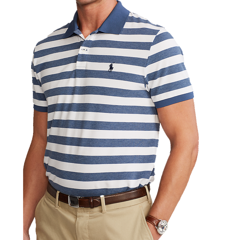 Custom Slim Fit Performance Men's Short Sleeve Golf Polo Shirt