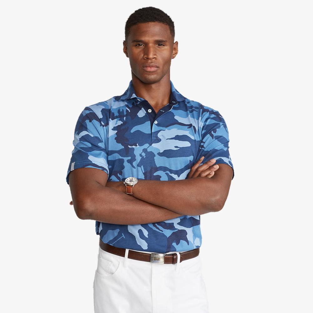 Classic Fit Camo Jersey Polo Shirt