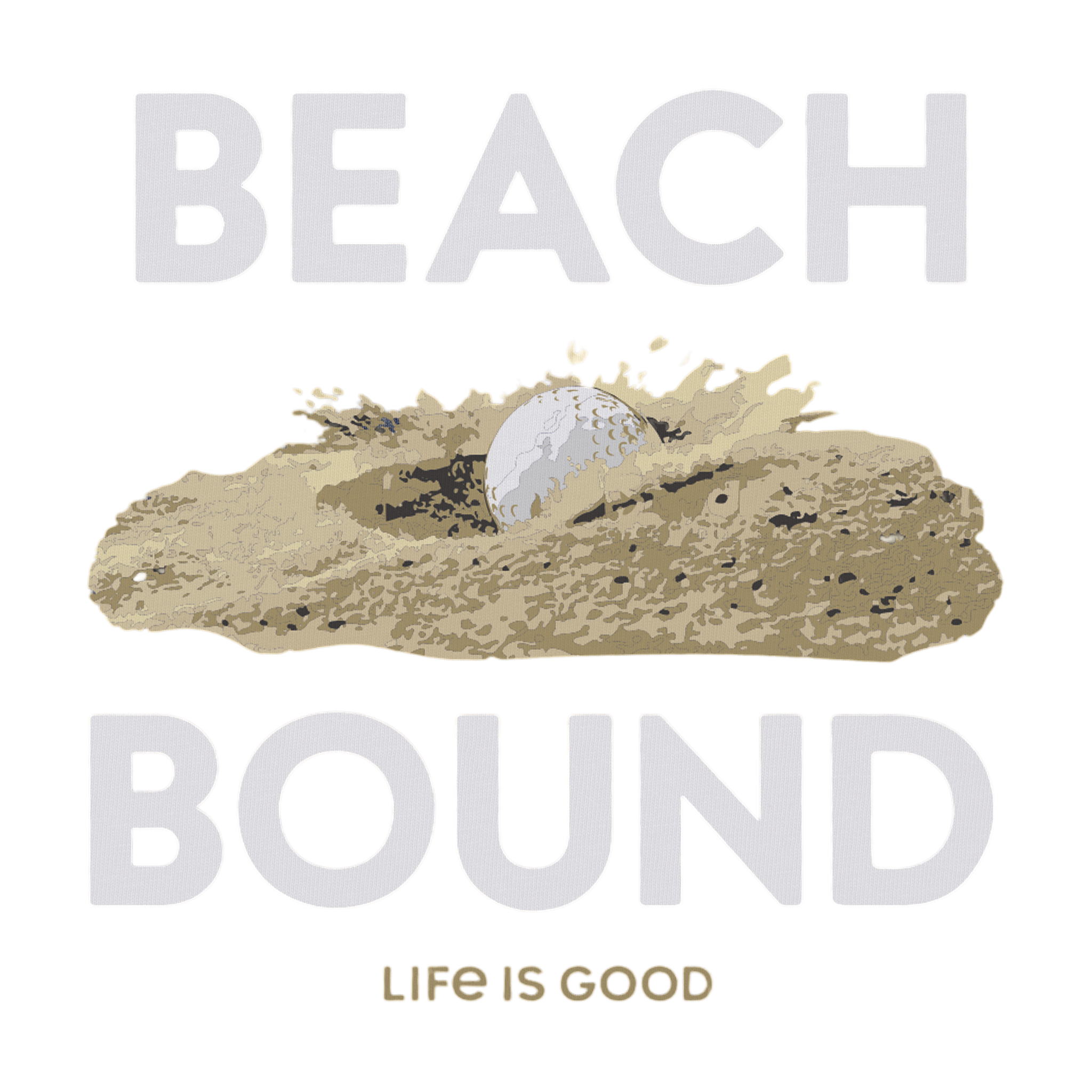Beach Bound Bunker Crusher Men's Golf T-Shirt
