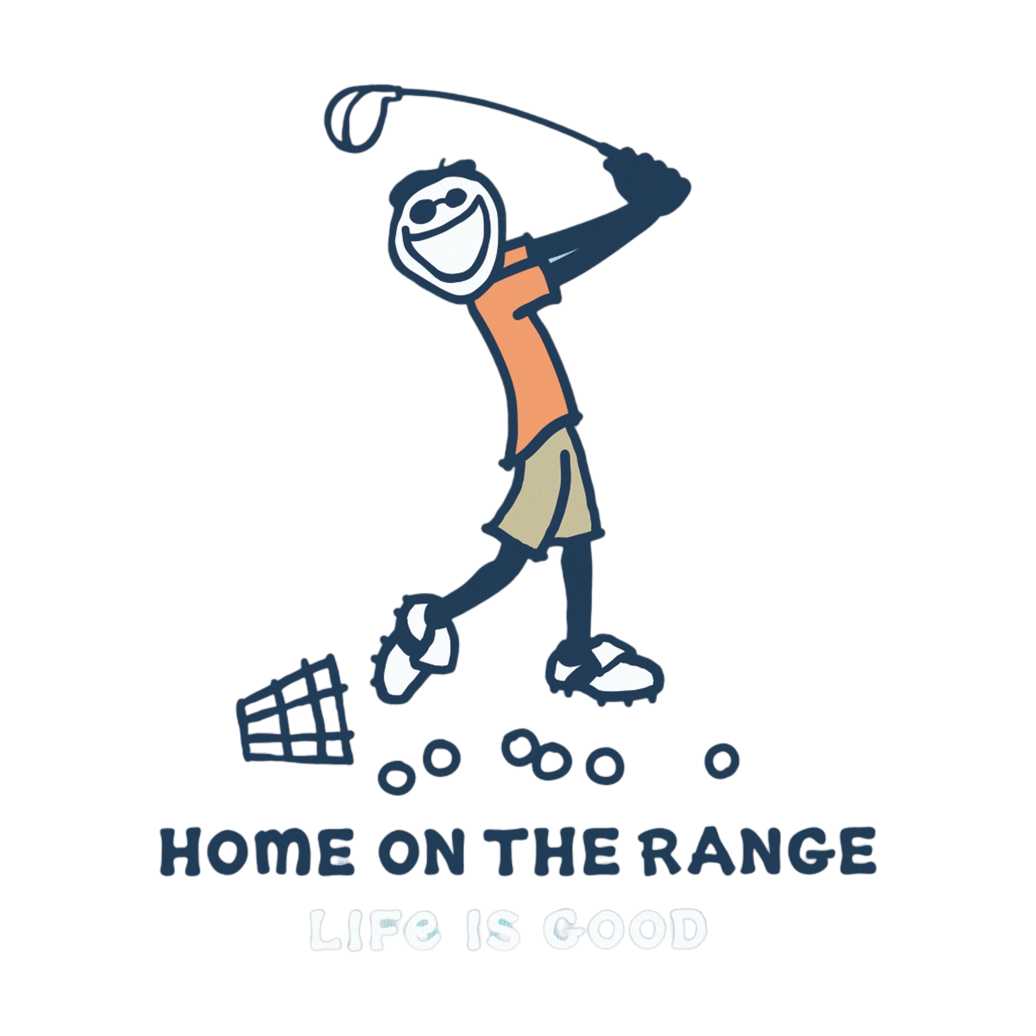 Jake Home on the Range Crusher Men's Golf T-Shirt