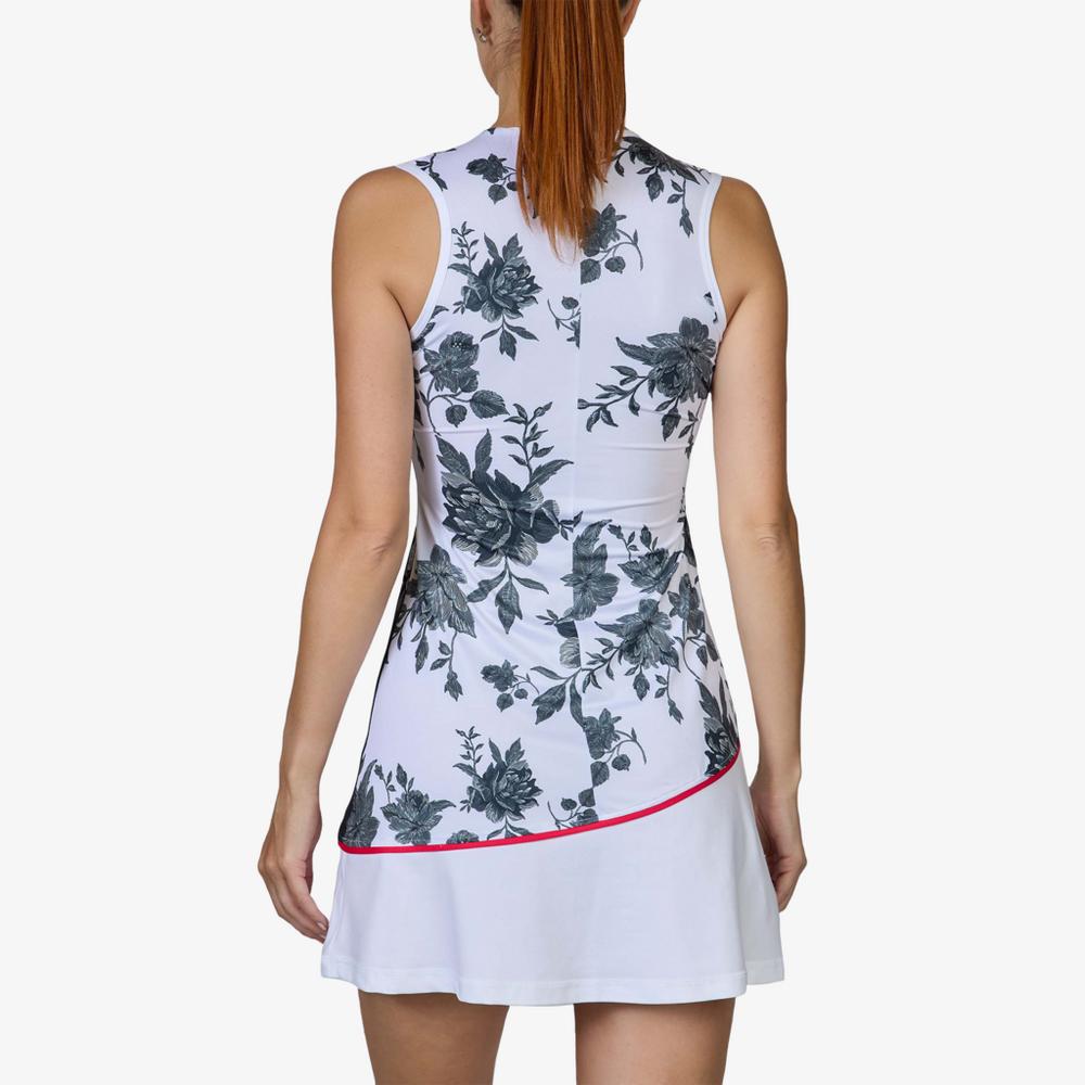 Rose Garden Collection:  Rose Print Sleeveless Tennis Dress