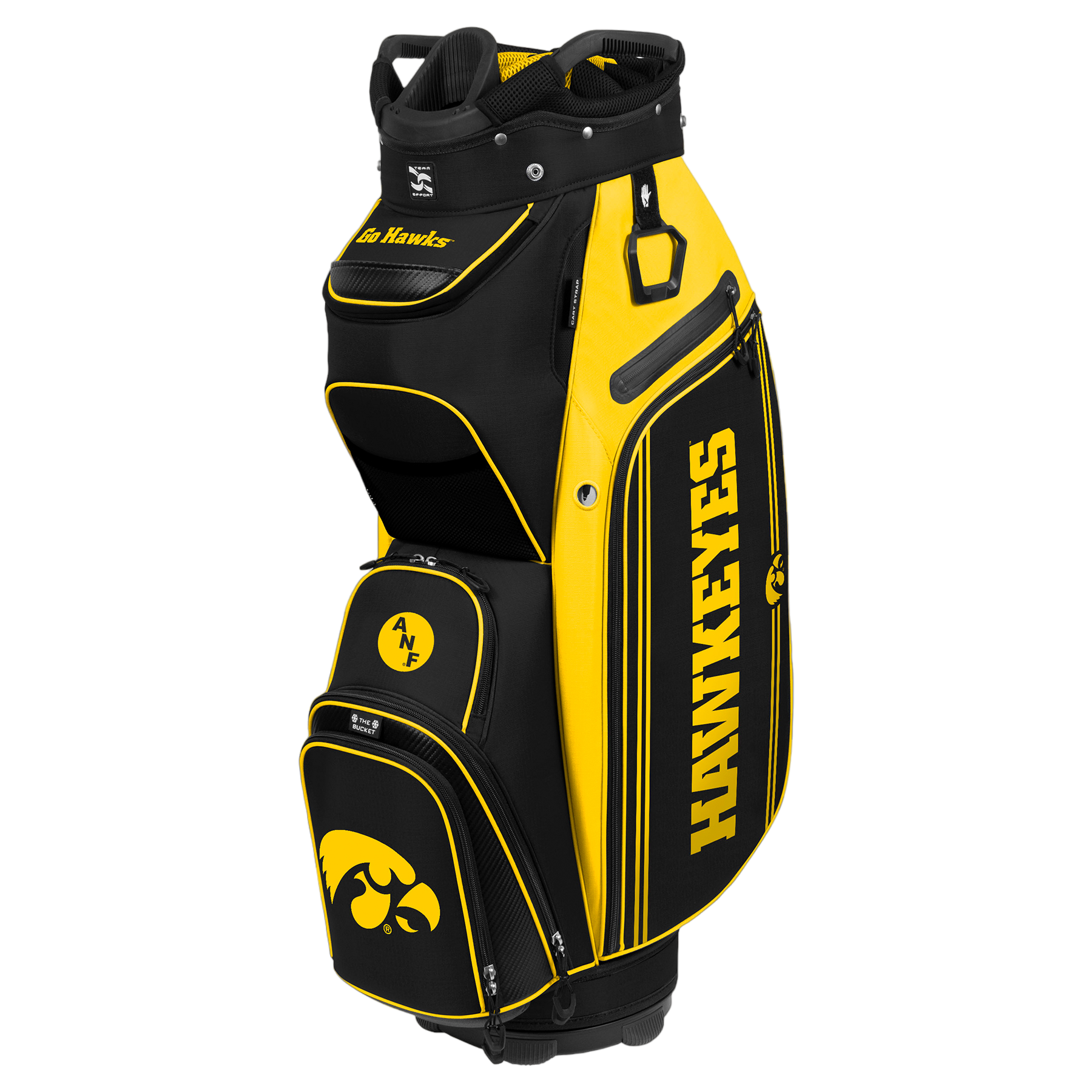 Team Effort Iowa Hawkeyes Bucket Cart Bag