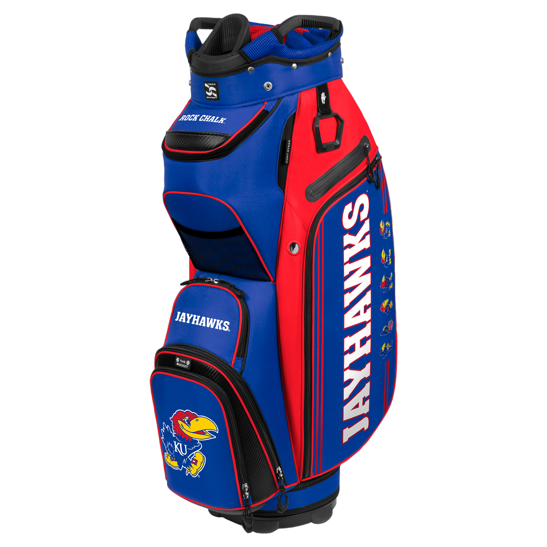 Kansas Jayhawks Bucket III Cooler Cart Bag