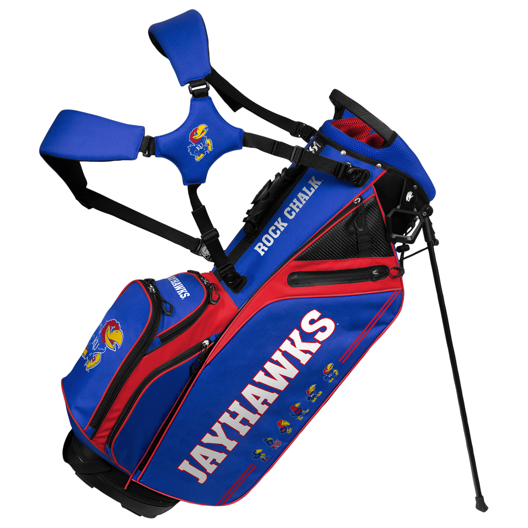 Kansas Jayhawks Caddie Carry Hybrid Bag