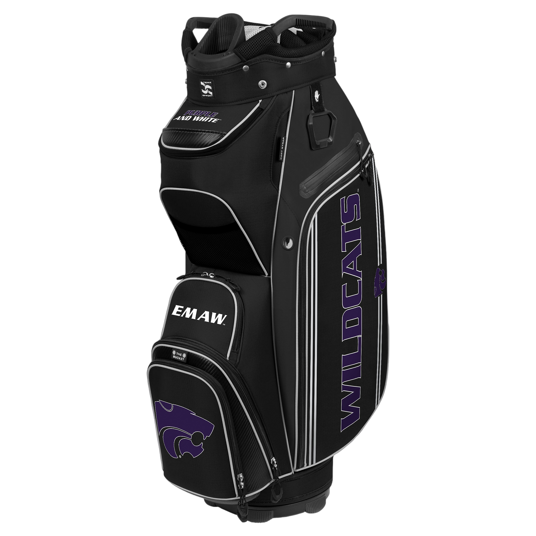 Team Effort Kansas State Wildcats Bucket III Cart Bag