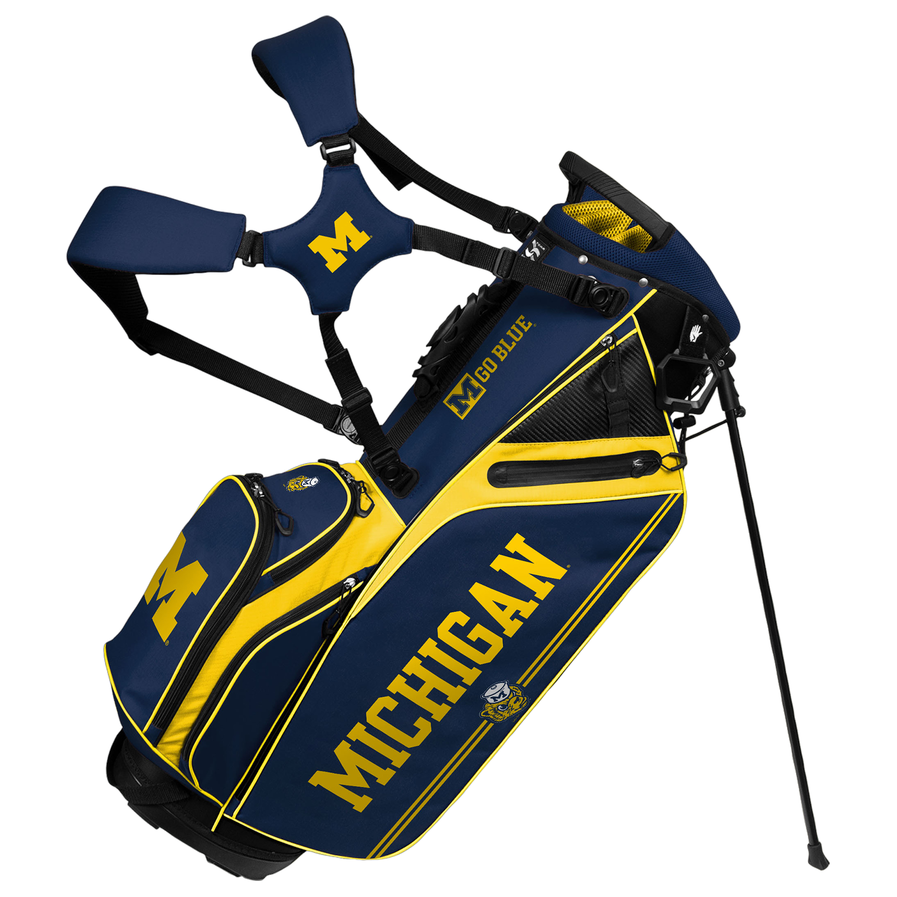 Michigan Wolverines Caddie Carry Hybrid Bag