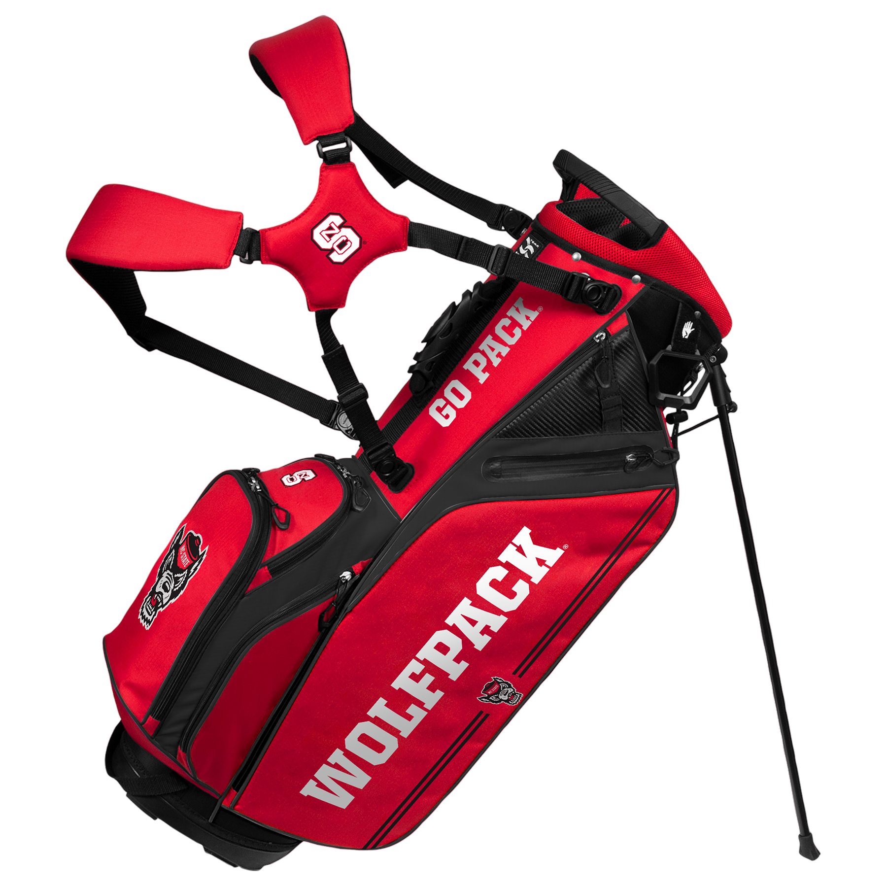 NC State Wolfpack Caddie Carry Hybrid Bag
