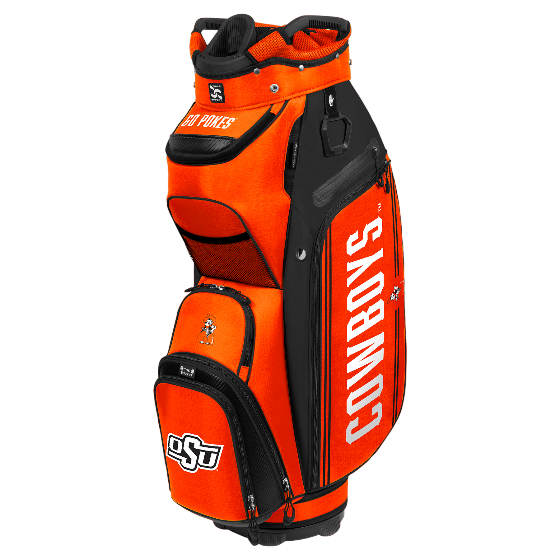 Team Effort Oklahoma State Cowboys Bucket III Cooler Cart Bag