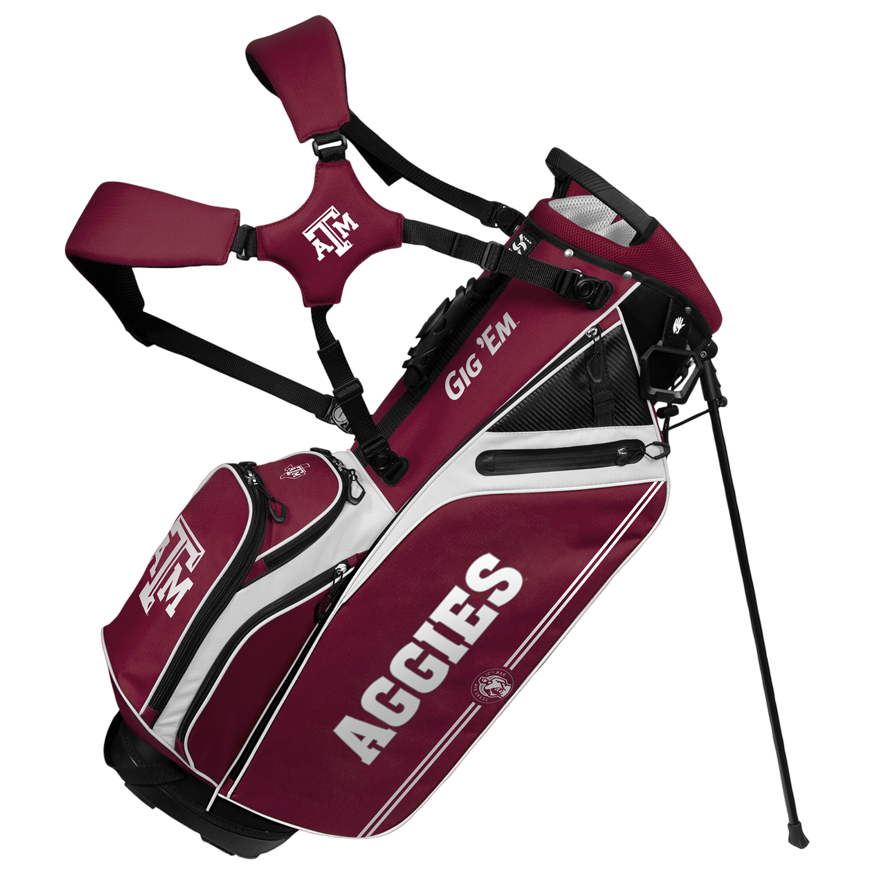 Texas A&M Aggies Caddie Carry Hybrid Bag