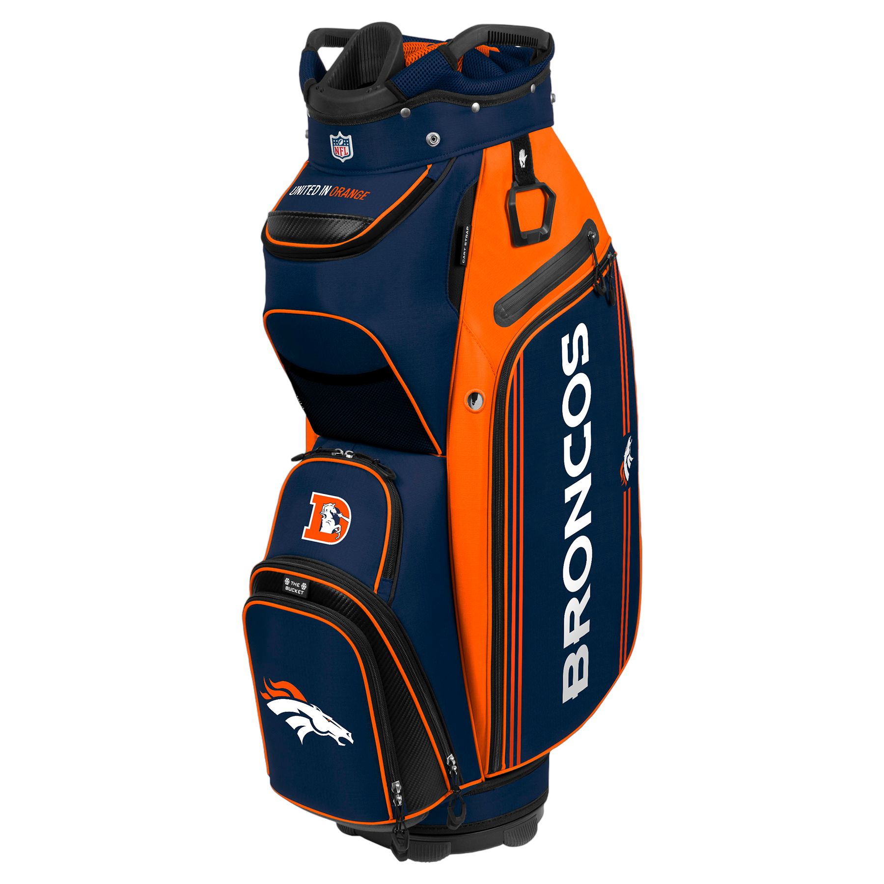 Team Effort Denver Broncos Bucket III Cooler Cart Bag