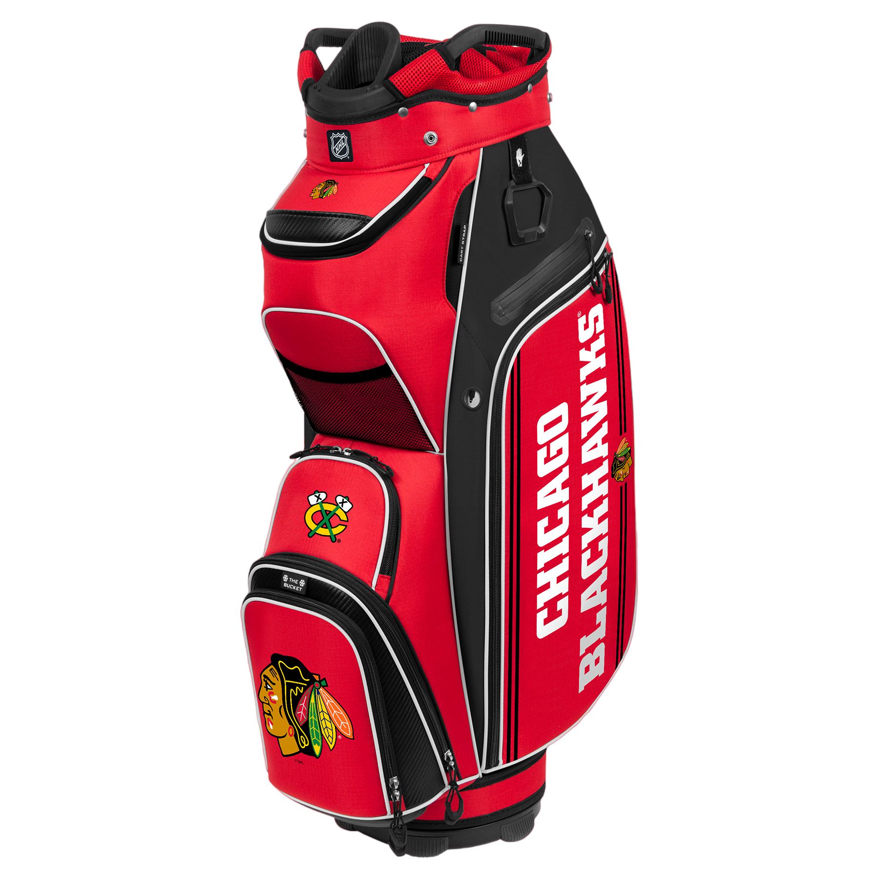 Team Effort Chicago Blackhawks Bucket III Cooler Cart Bag