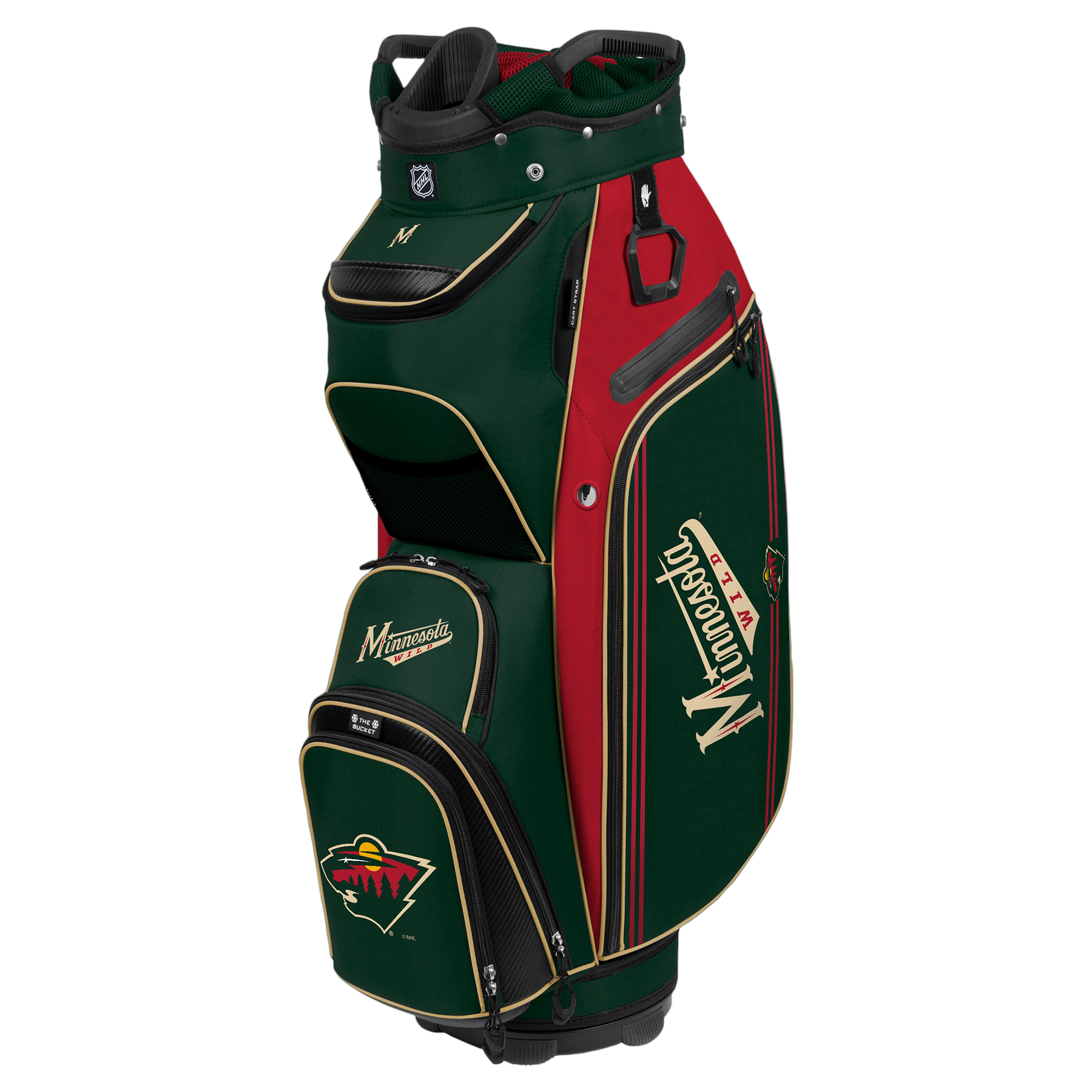 Minnesota Wild Bucket III Cooler Golf Cart Bag