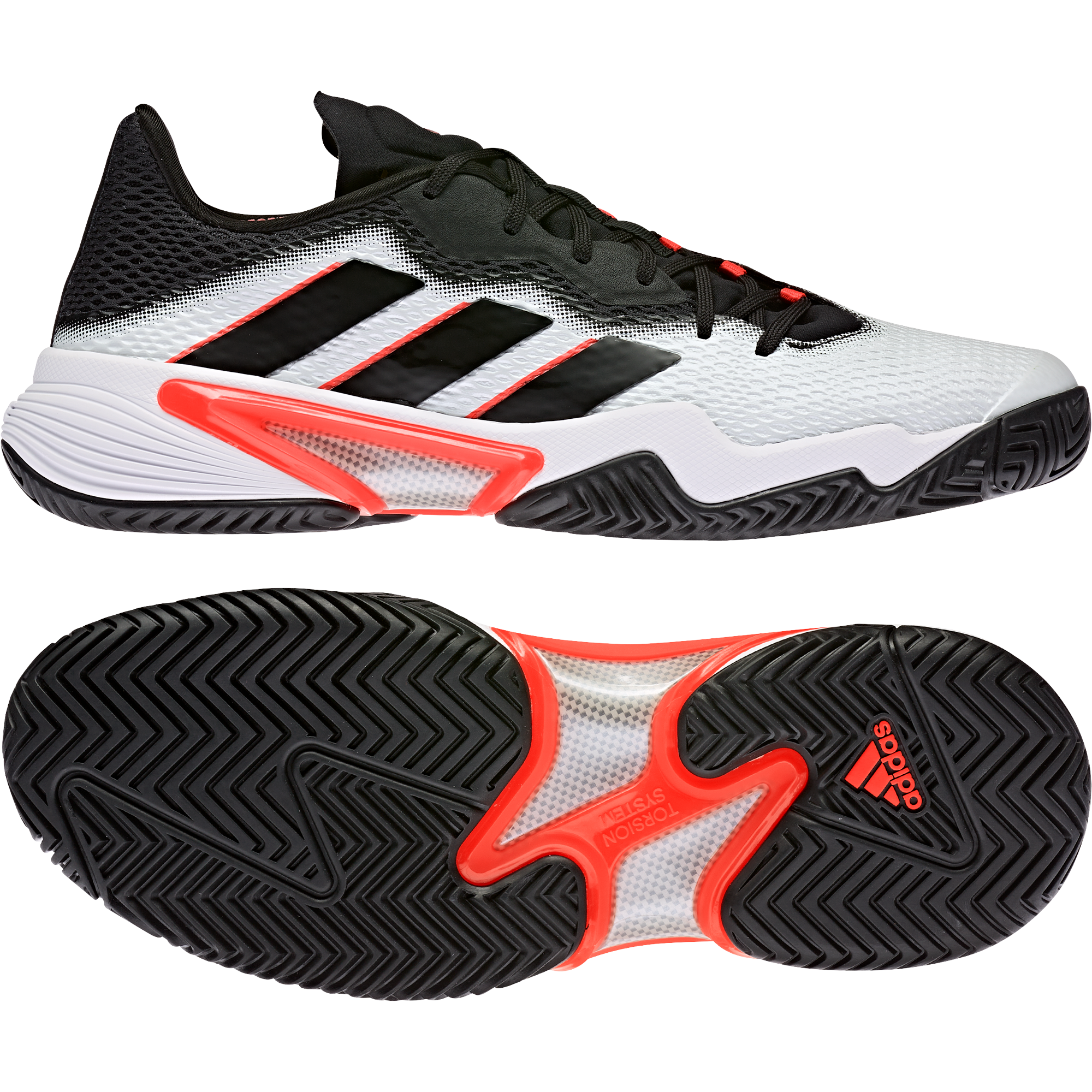 Barricade '22 Men's Tennis Shoe - White/Red