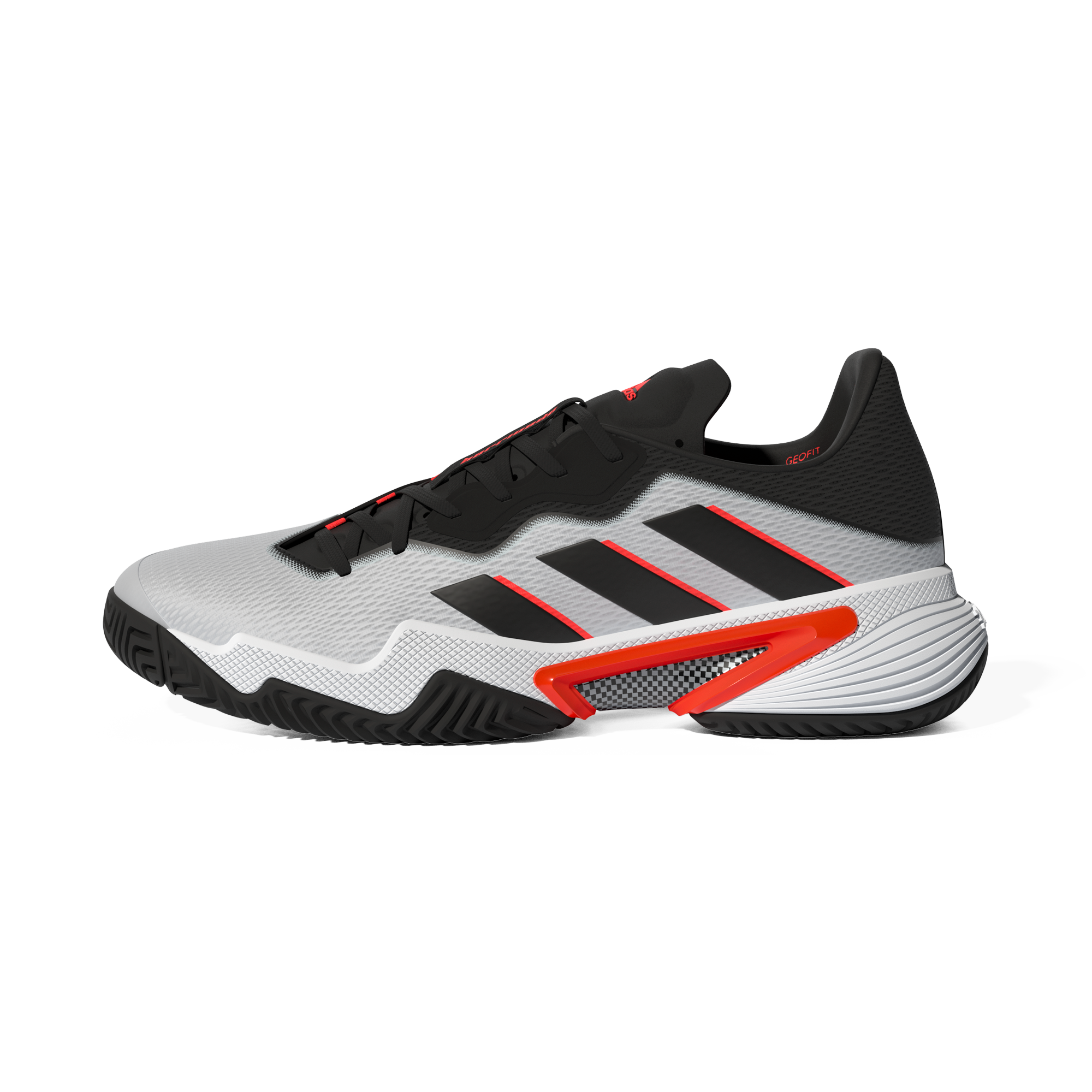 Barricade '22 Men's Tennis Shoe - White/Red