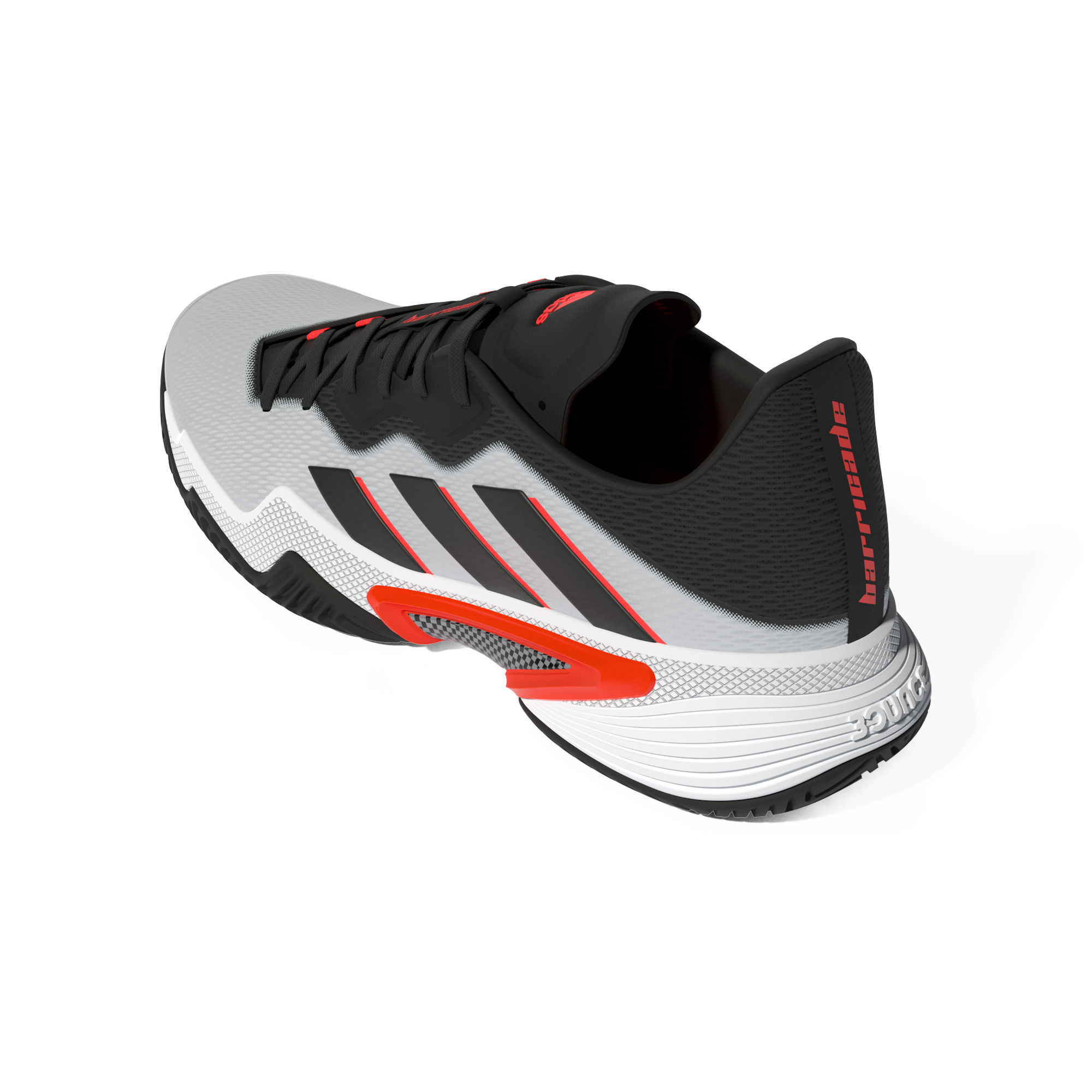 Barricade '22 Men's Tennis Shoe - White/Red