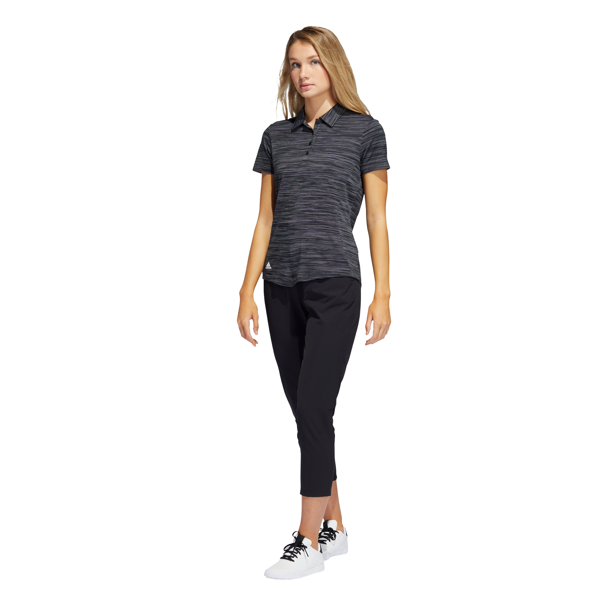 Space Dye Women's Short Sleeve Golf Polo Shirt