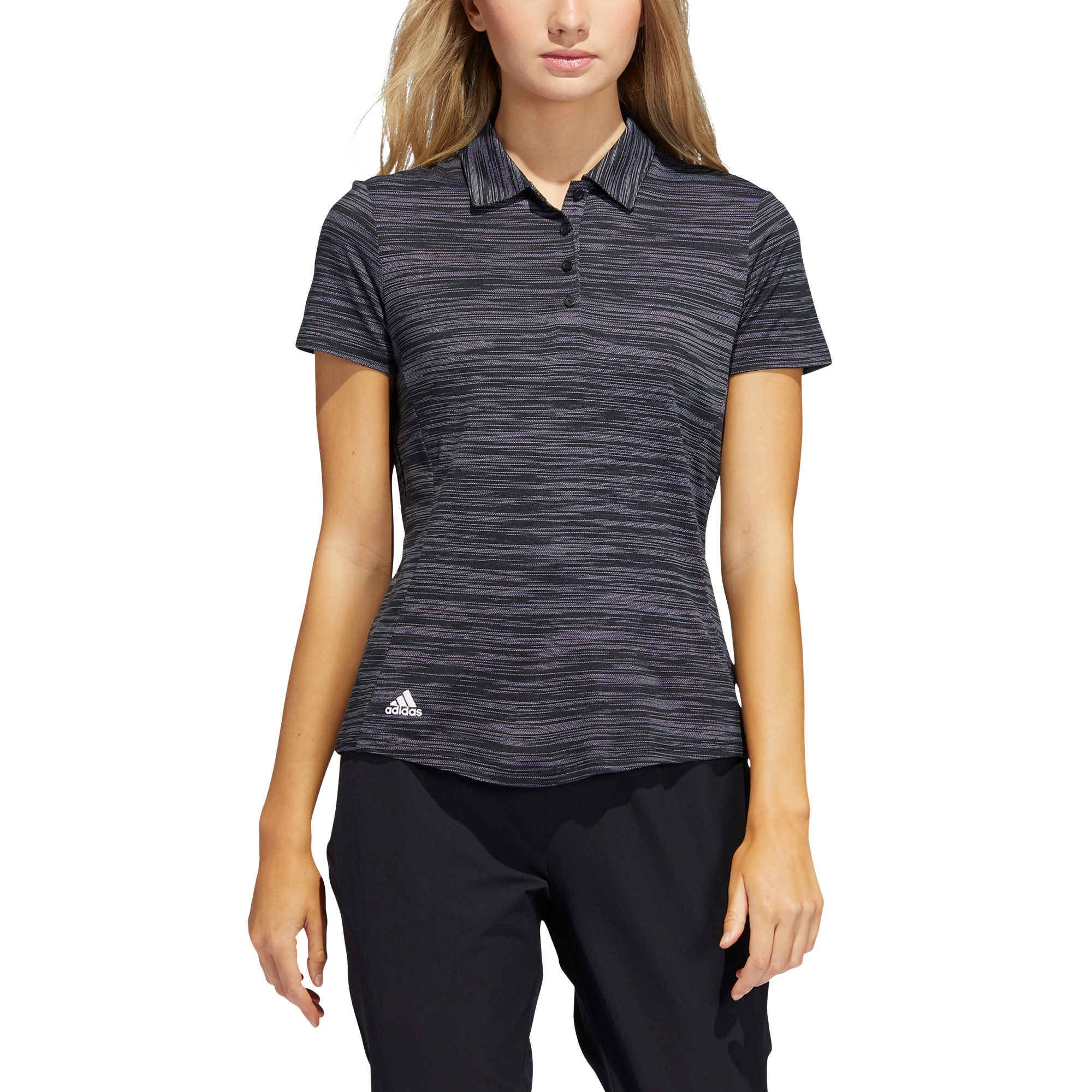 Space Dye Women's Short Sleeve Golf Polo Shirt