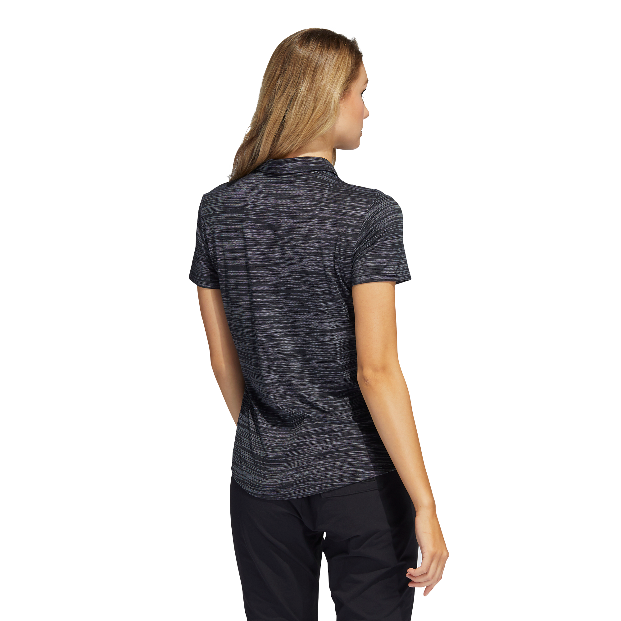 Space Dye Women's Short Sleeve Golf Polo Shirt