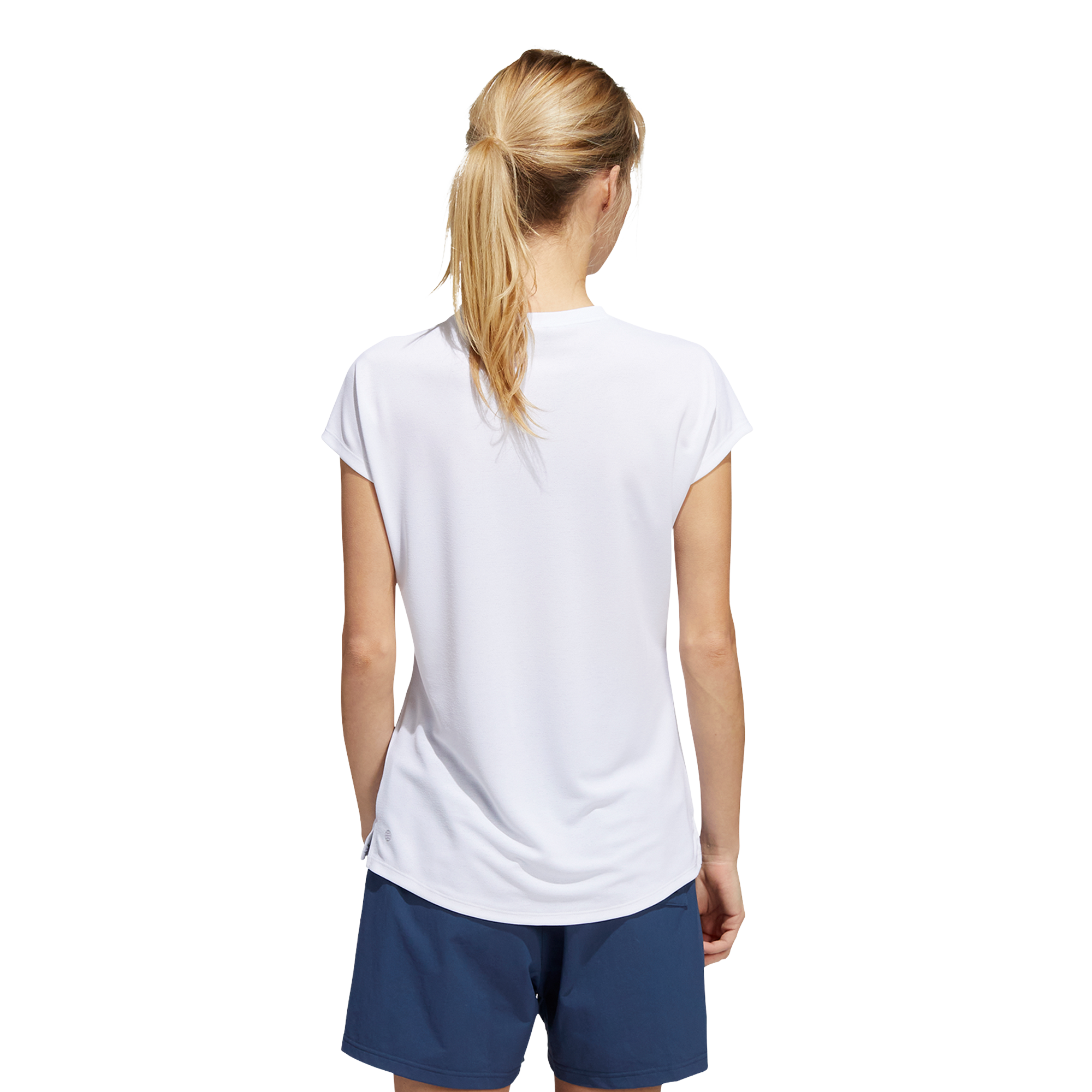 Essentials Short Sleeve Collarless Polo Shirt