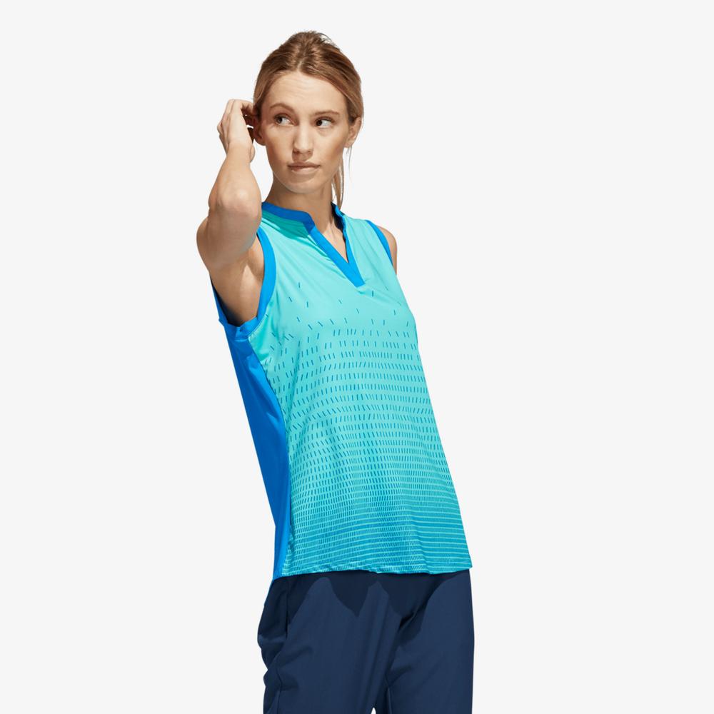 Sport Performance Gradient Sleeveless Polo Shirt