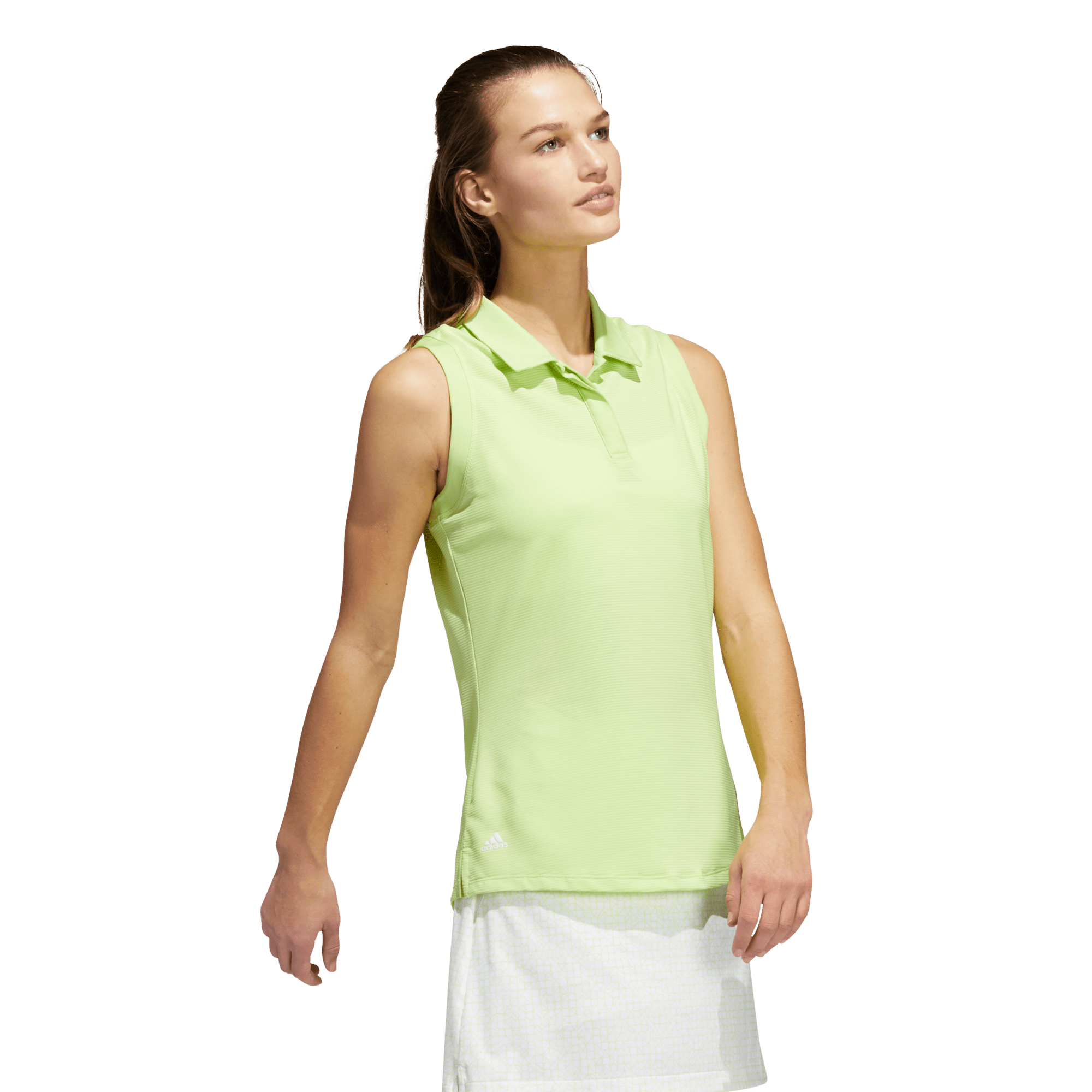 Primeblue Solid Women's Sleeveless Golf Polo Shirt
