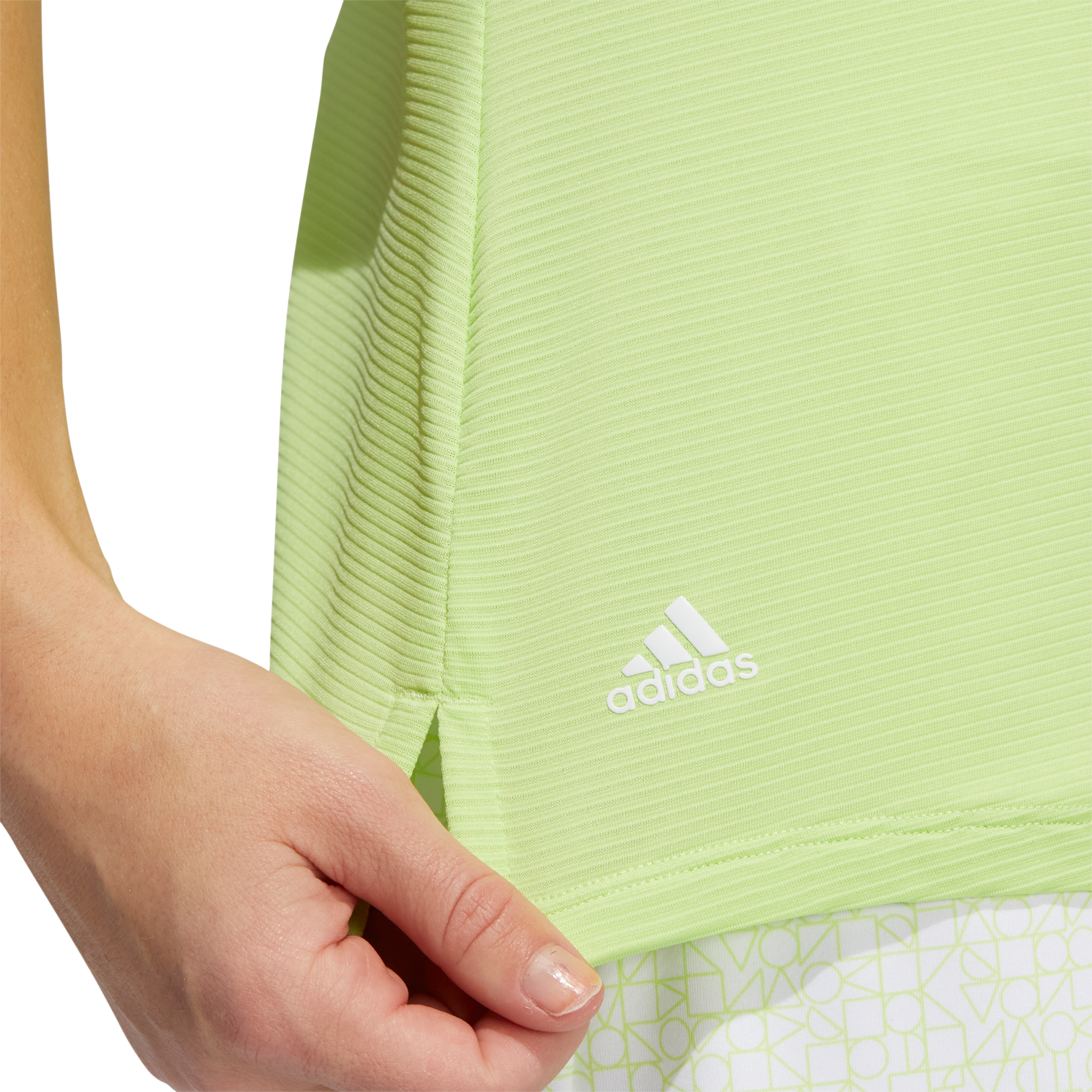 Primeblue Solid Women's Sleeveless Golf Polo Shirt