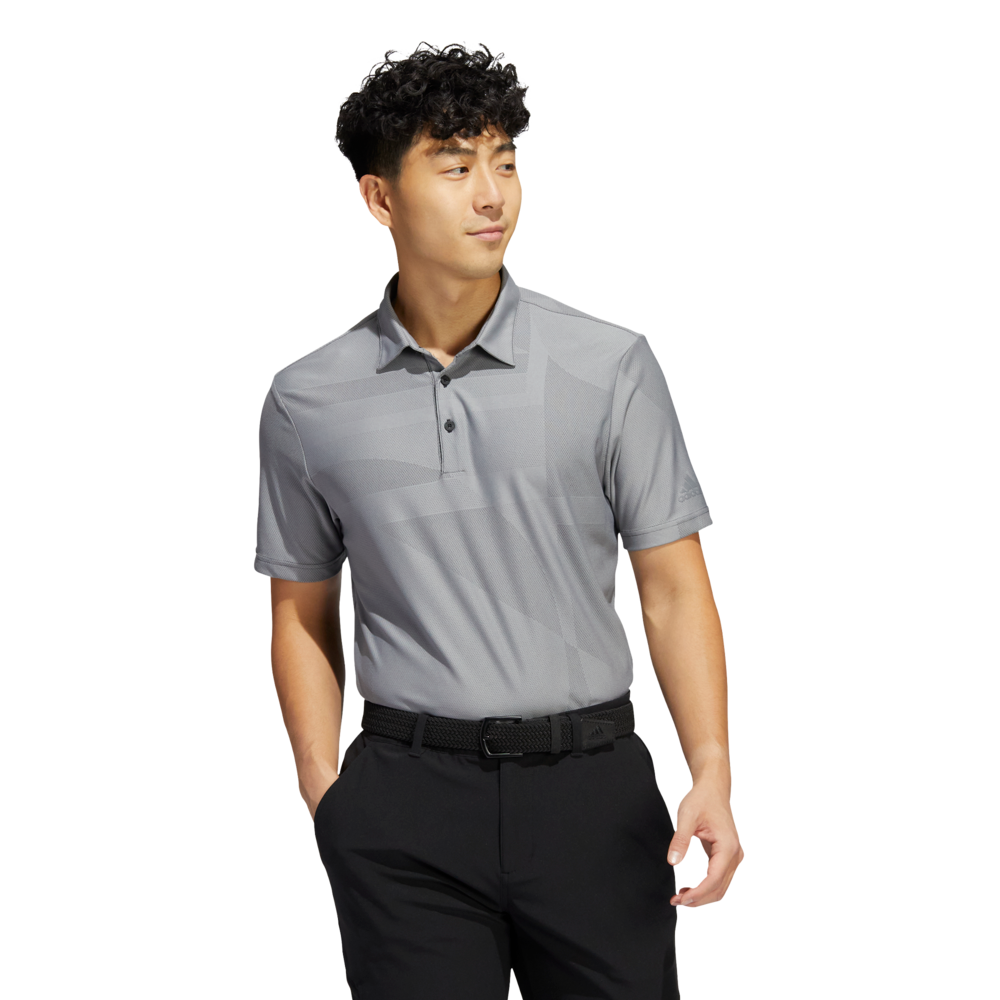 adidas Shapes Jacquard Polo Shirt | PGA TOUR Superstore