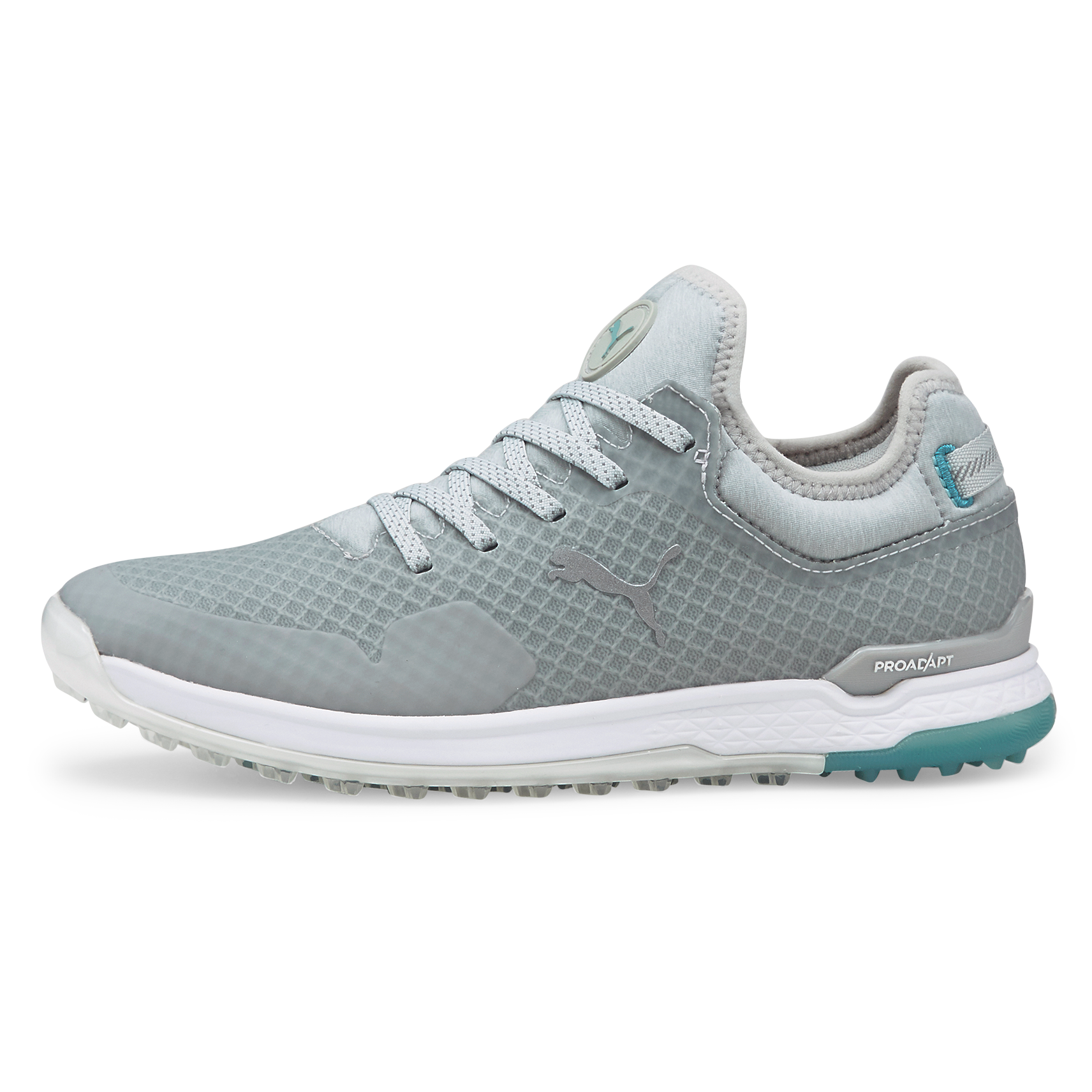 PROADAPT ALPHACAT Women's Golf Shoes, Grey/Blue, 10 M - PUMA Spikeless
