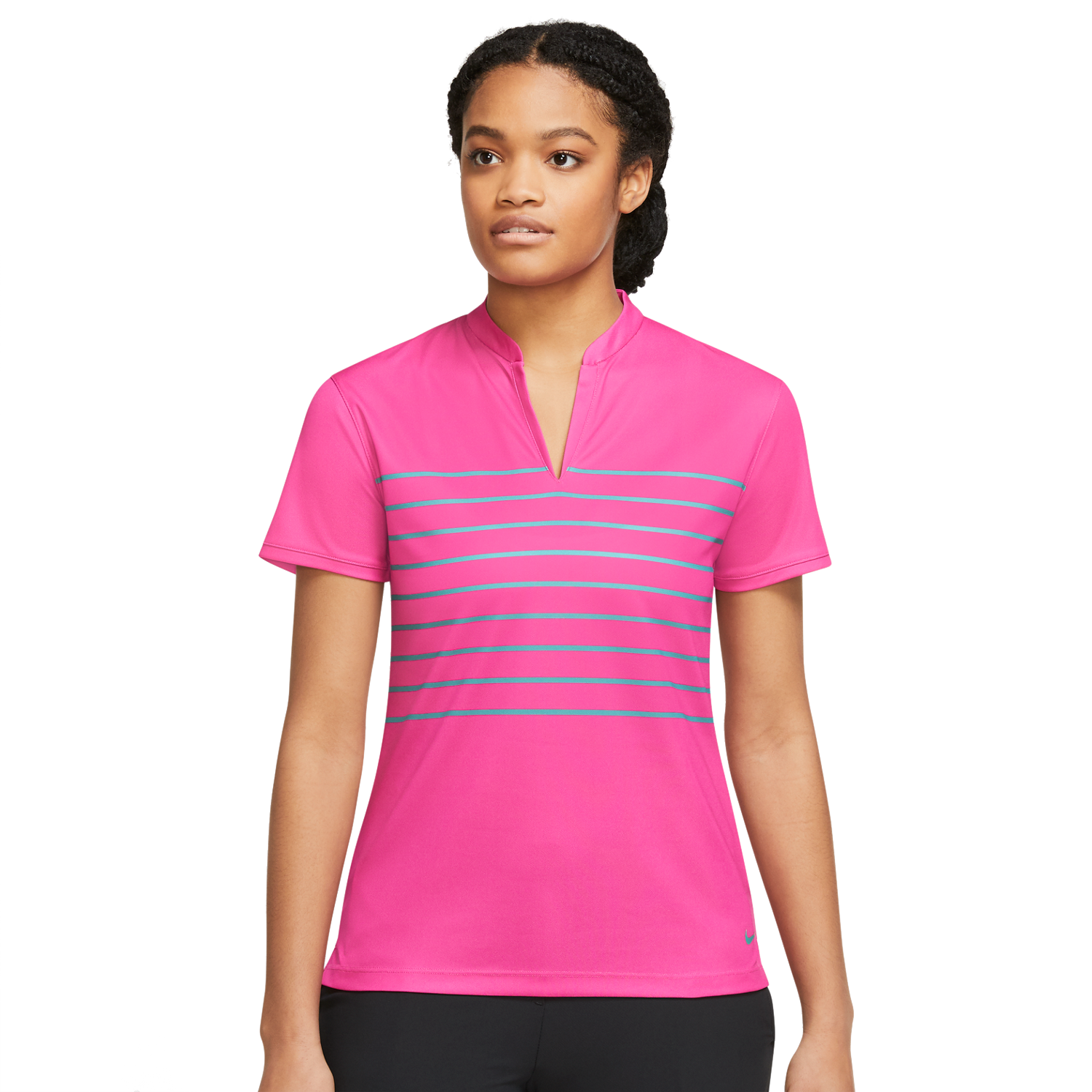 売れ筋商品|||ナイキ カットソー トップス レディース Women's Dri-FIT Short-Sleeve Striped Golf Polo Plum Dust/Beyond Pink/White Nike Golf Dri Fit Womens Polo Shirt Size Large Short Sleeve