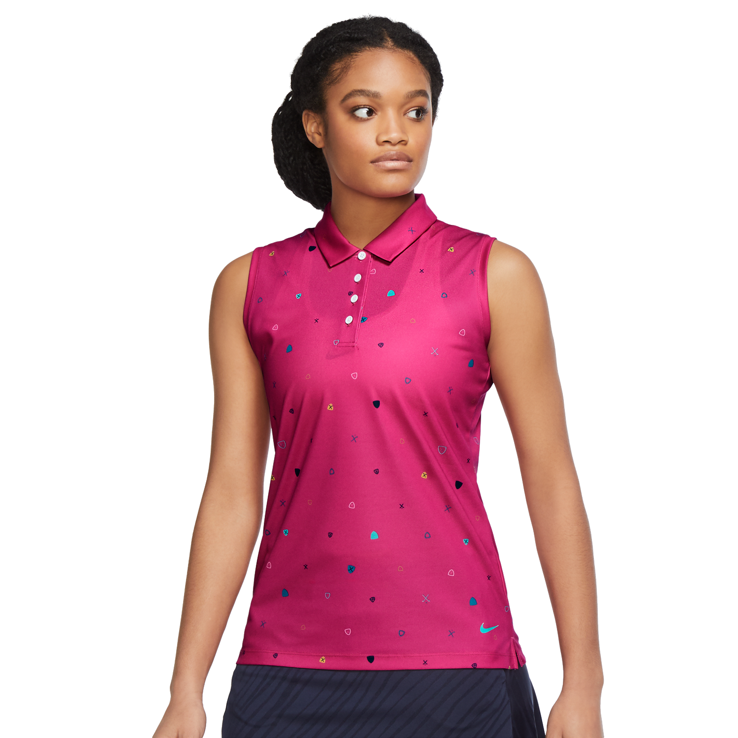 Nike Dri-FIT Victory Women's Master Print Sleeveless Golf Polo