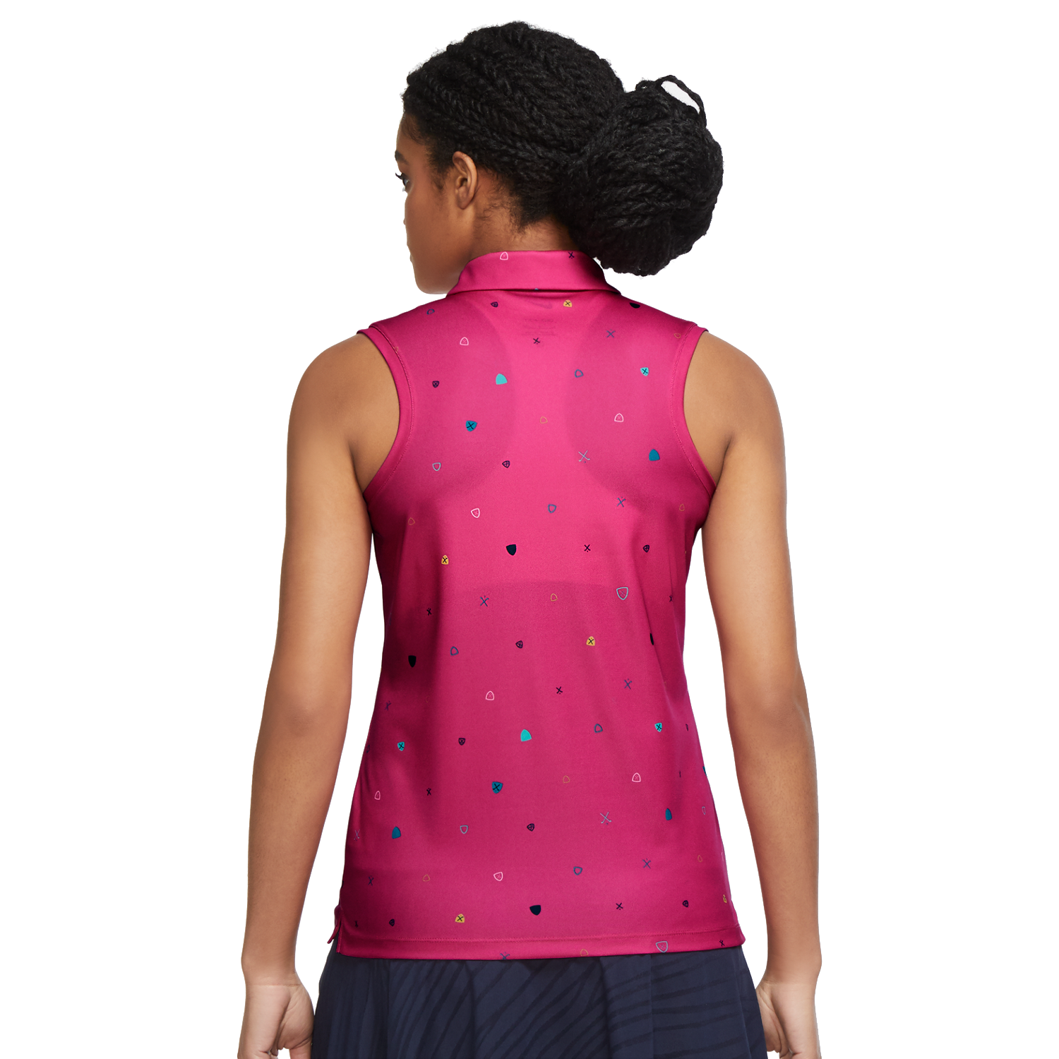 Dri-FIT Victory Master Print Women's Sleeveless Golf Polo Shirt