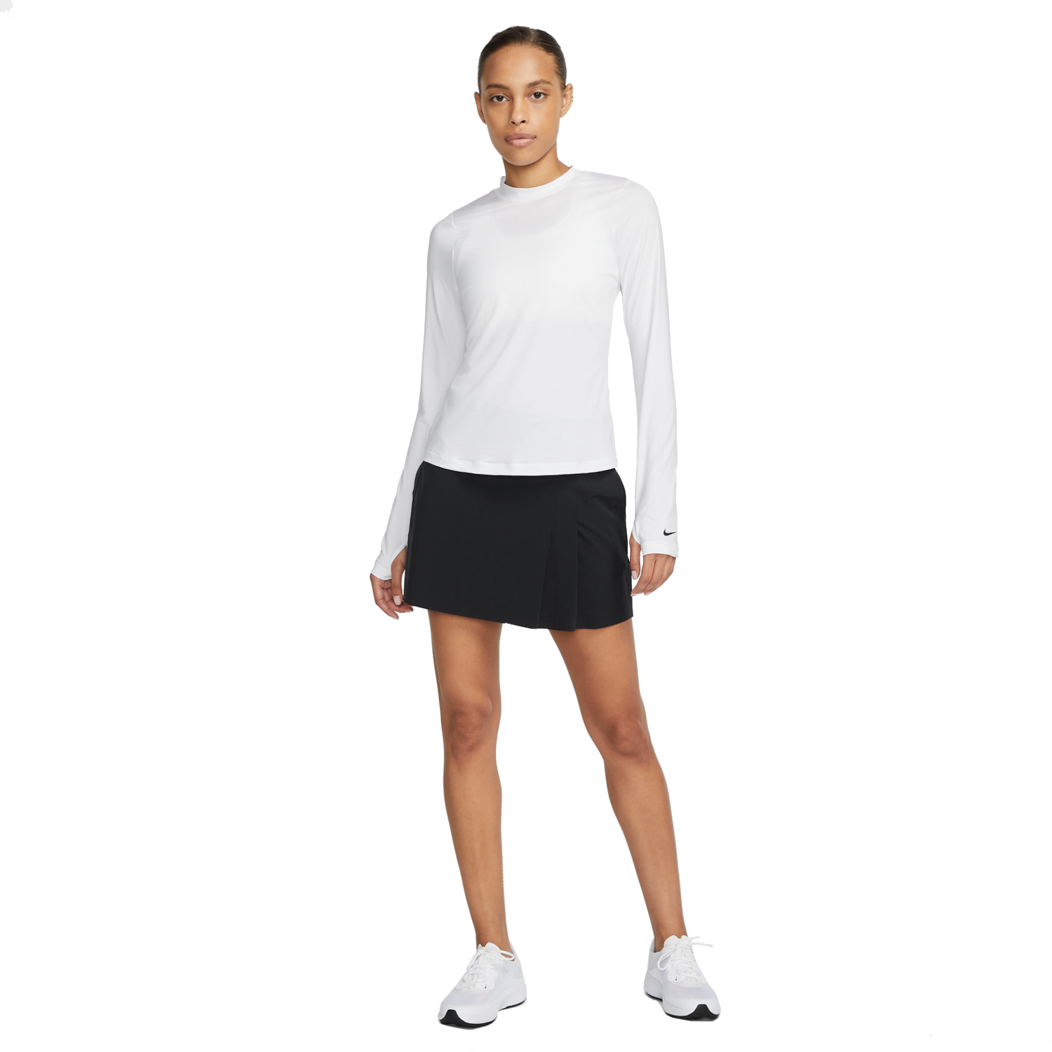 Dri-FIT UV Victory Shadow Stripe Women's Long Sleeve Golf Shirt