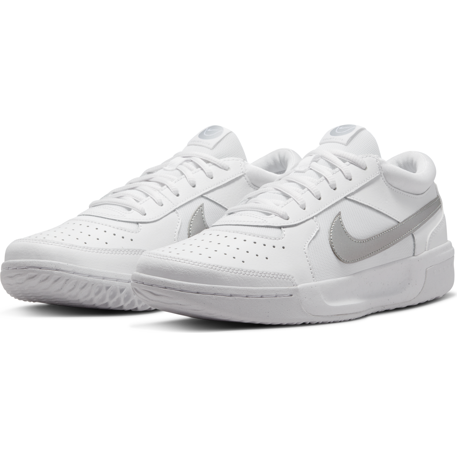 NikeCourt Zoom Lite 3 Women's Tennis Shoes - White/Silver