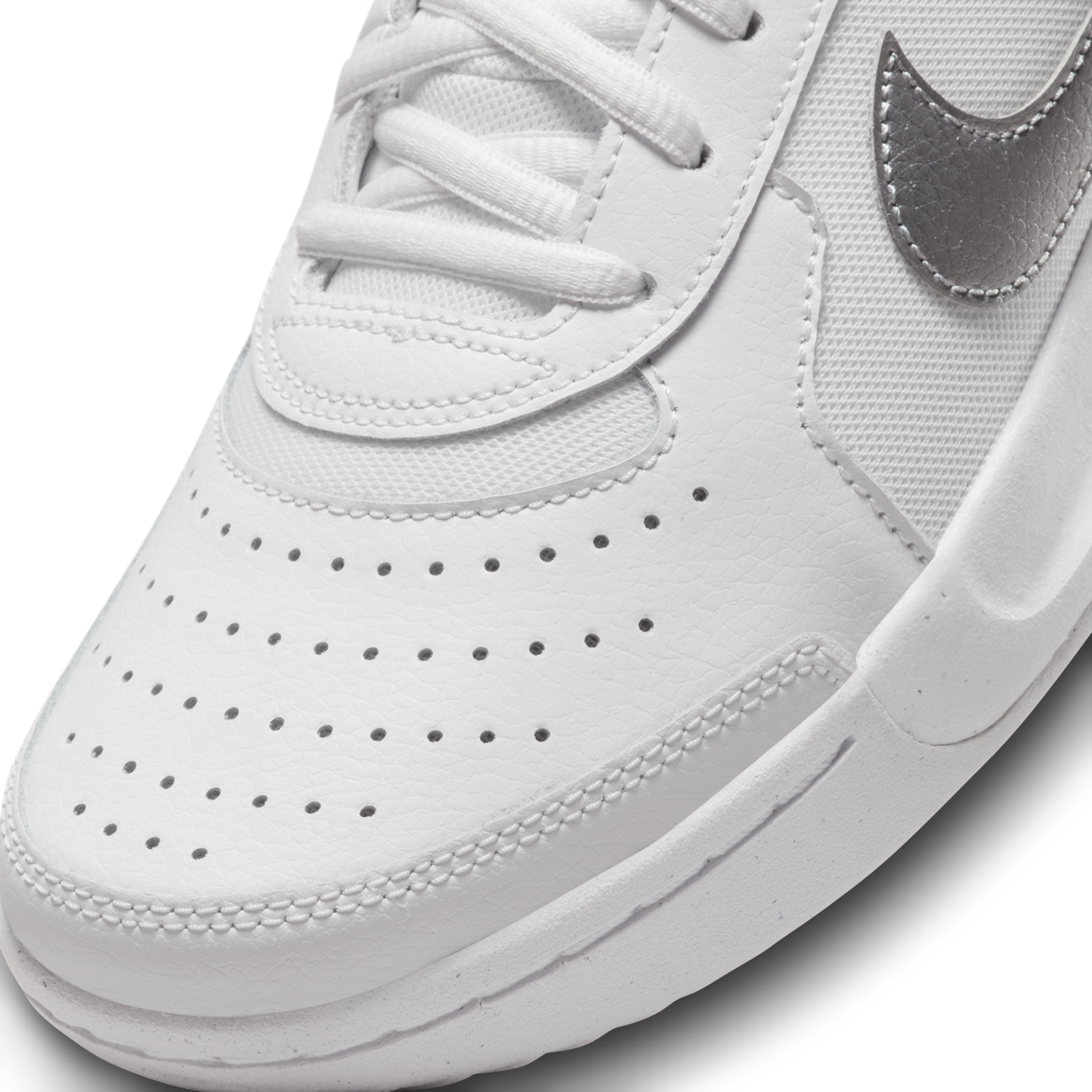 NikeCourt Zoom Lite 3 Women's Tennis Shoes - White/Silver
