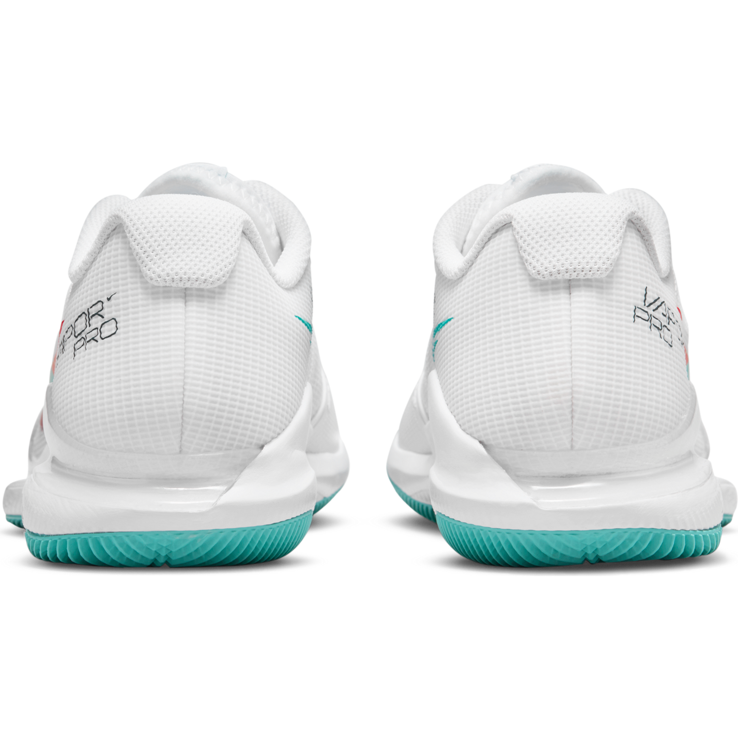 NikeCourt Air Zoom Vapor Pro Women's Hard Court Tennis Shoes - White/Teal