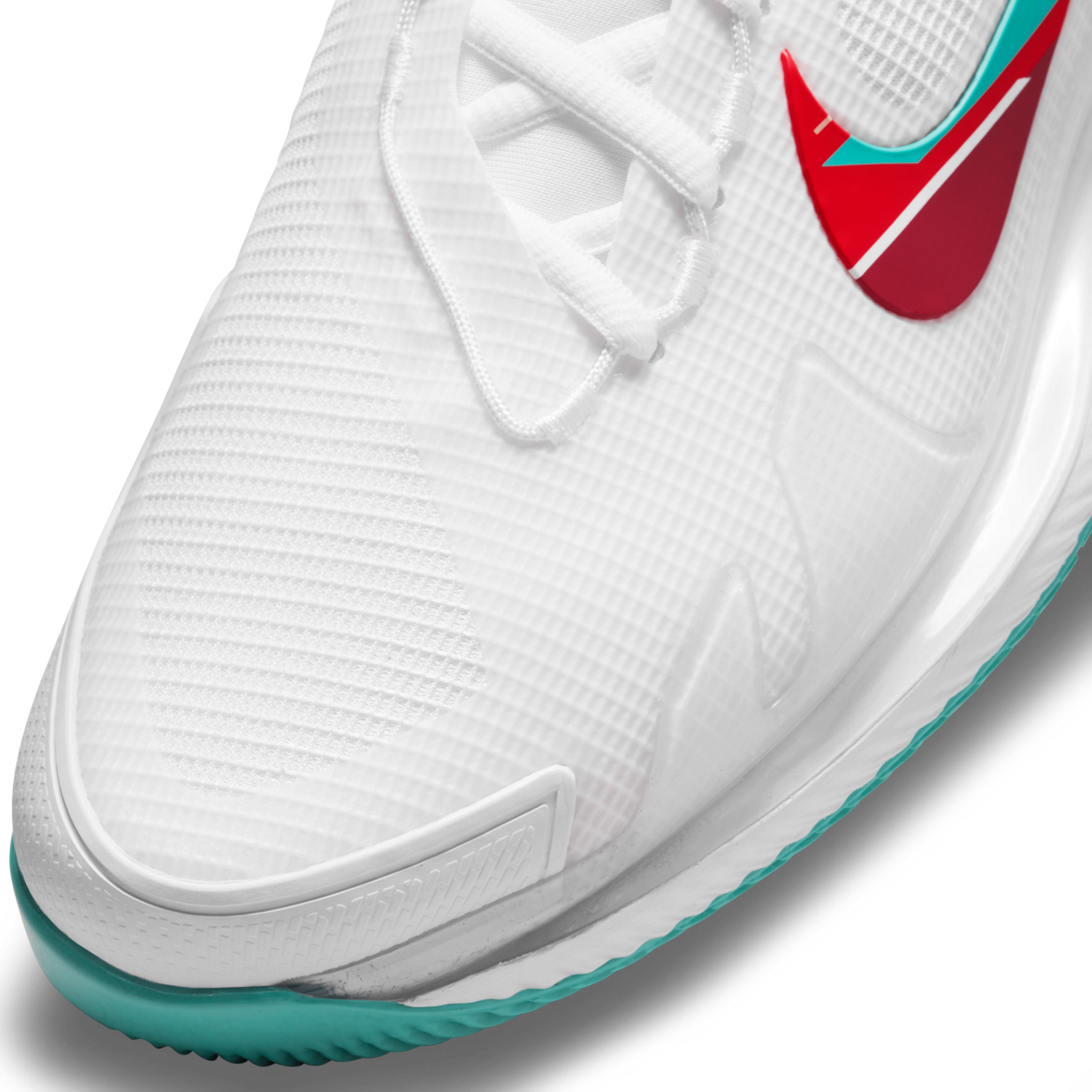 NikeCourt Air Zoom Vapor Pro Women's Hard Court Tennis Shoes - White/Teal
